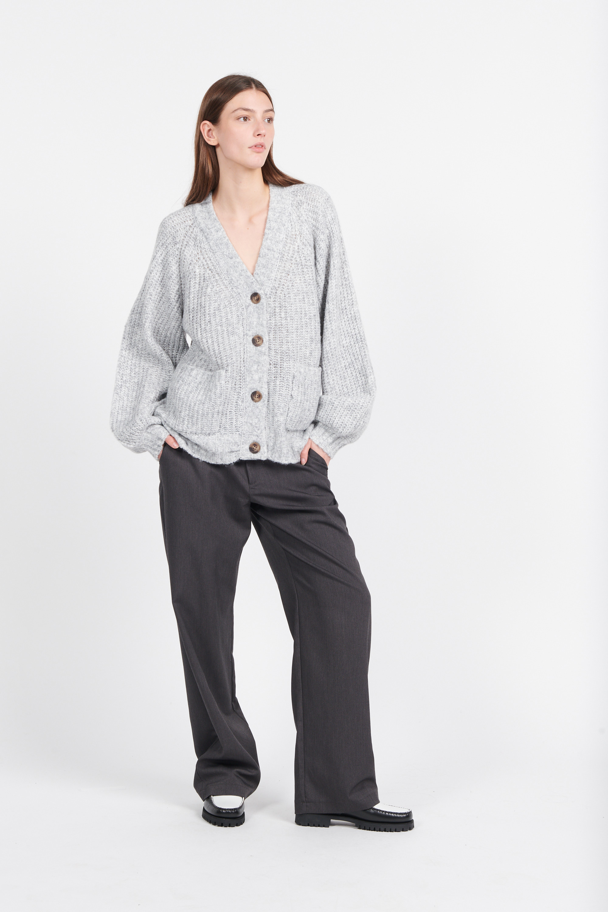 Cardigan Gris