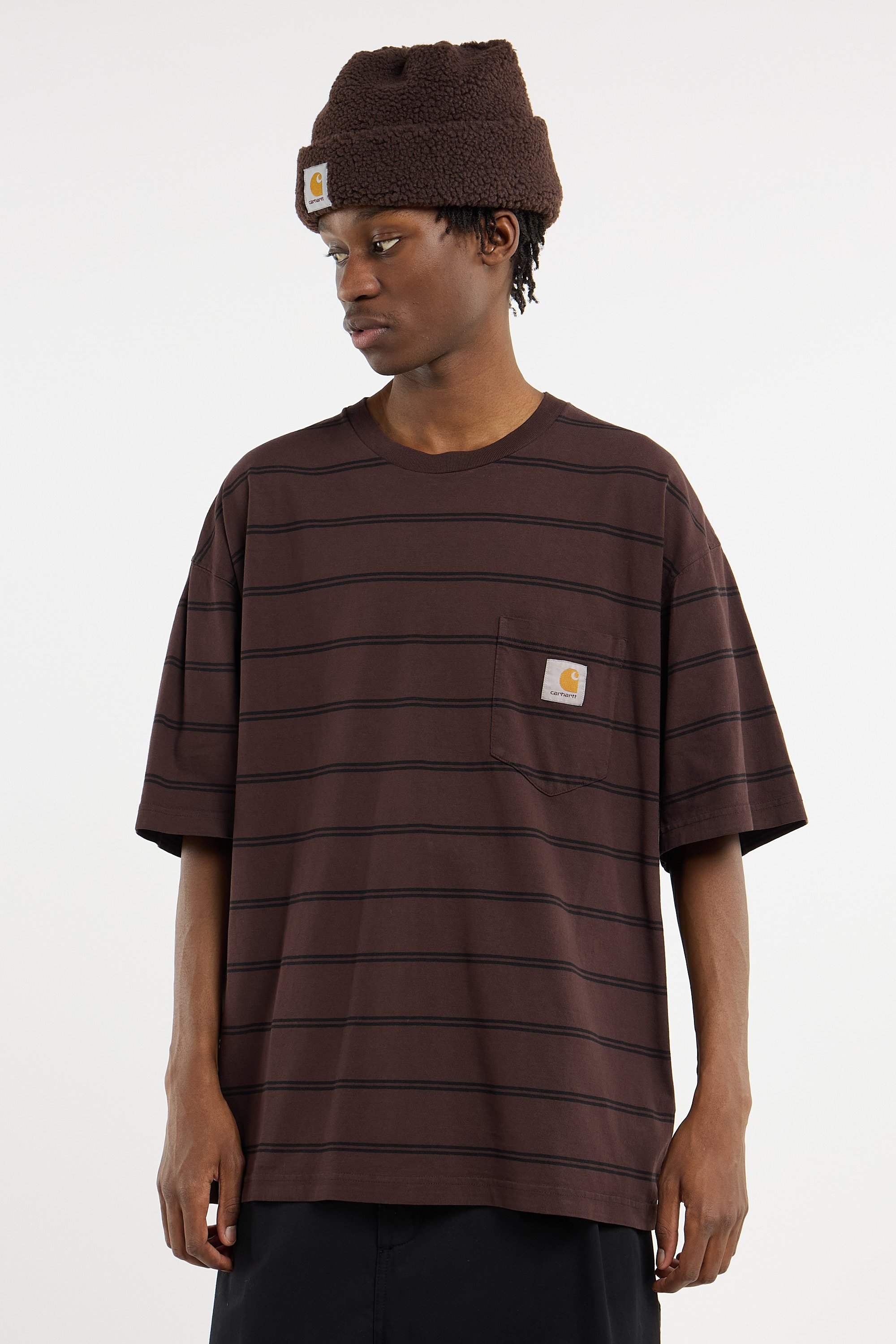 Regular-fit round-neck cotton T-shirt | Black CARHARTT WIP Men