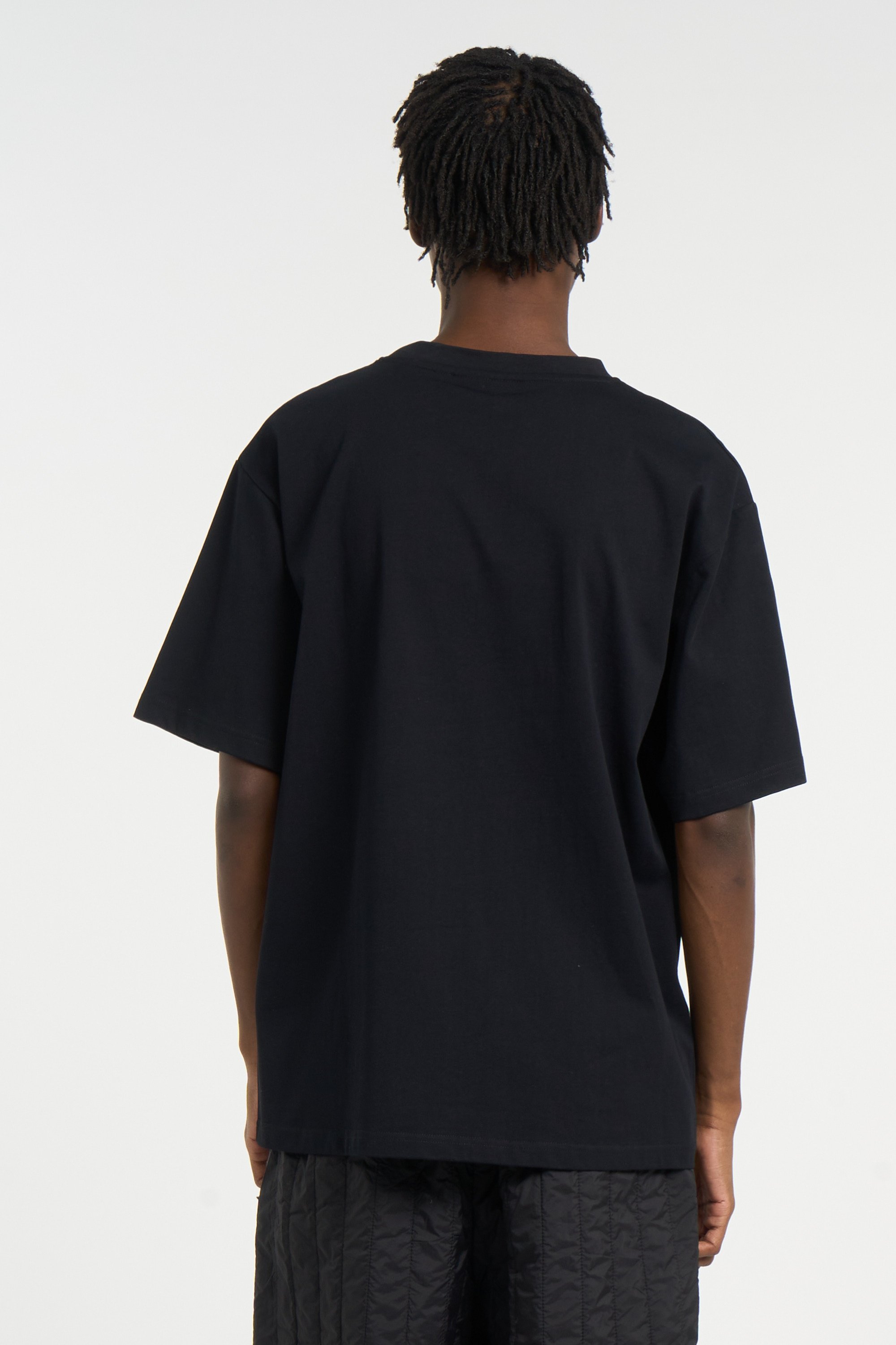 Round neck t-shirt | Black RAINS Men