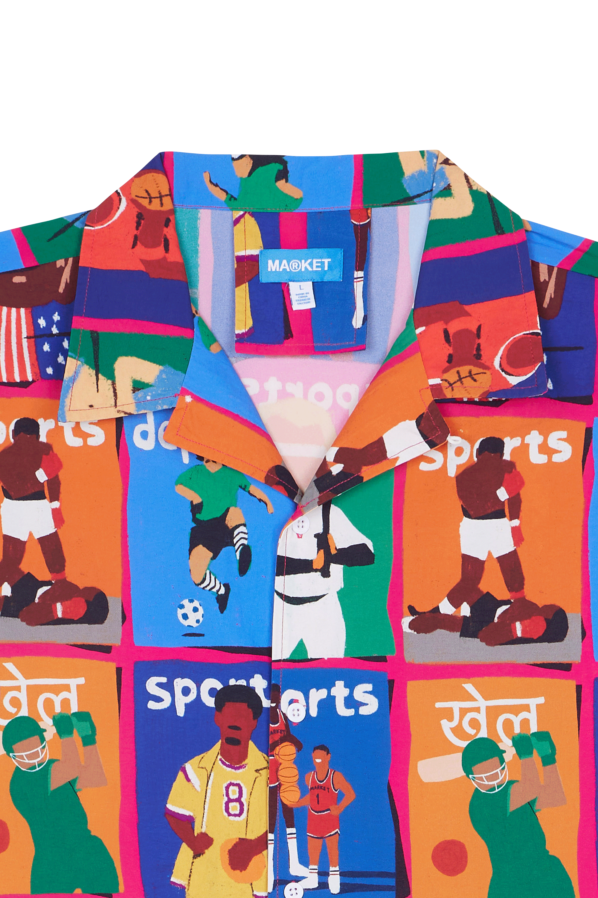Regular-fit zip-up cotton-blend hoodie with Pony Player Multicolored