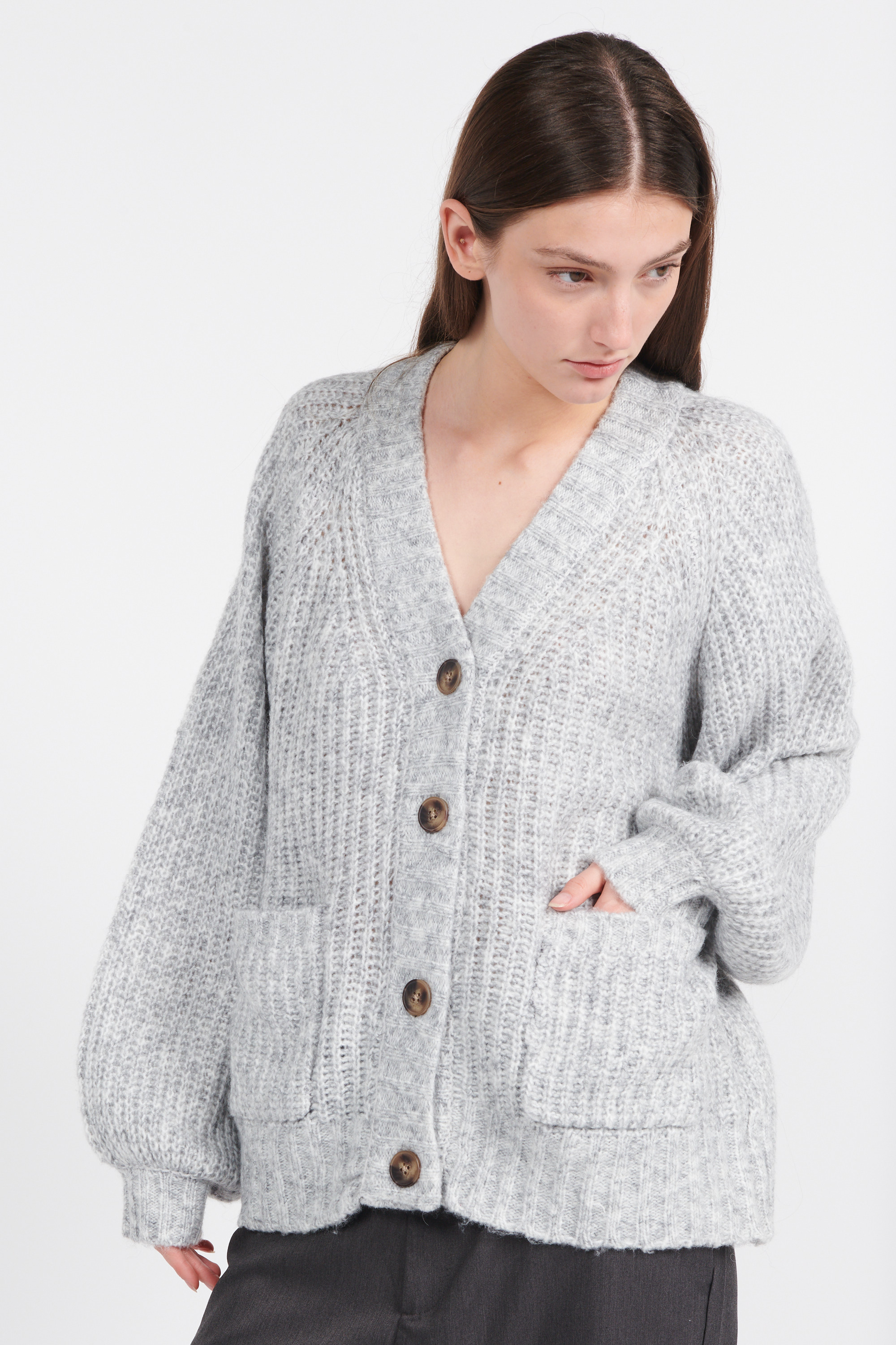 Cardigan Gris