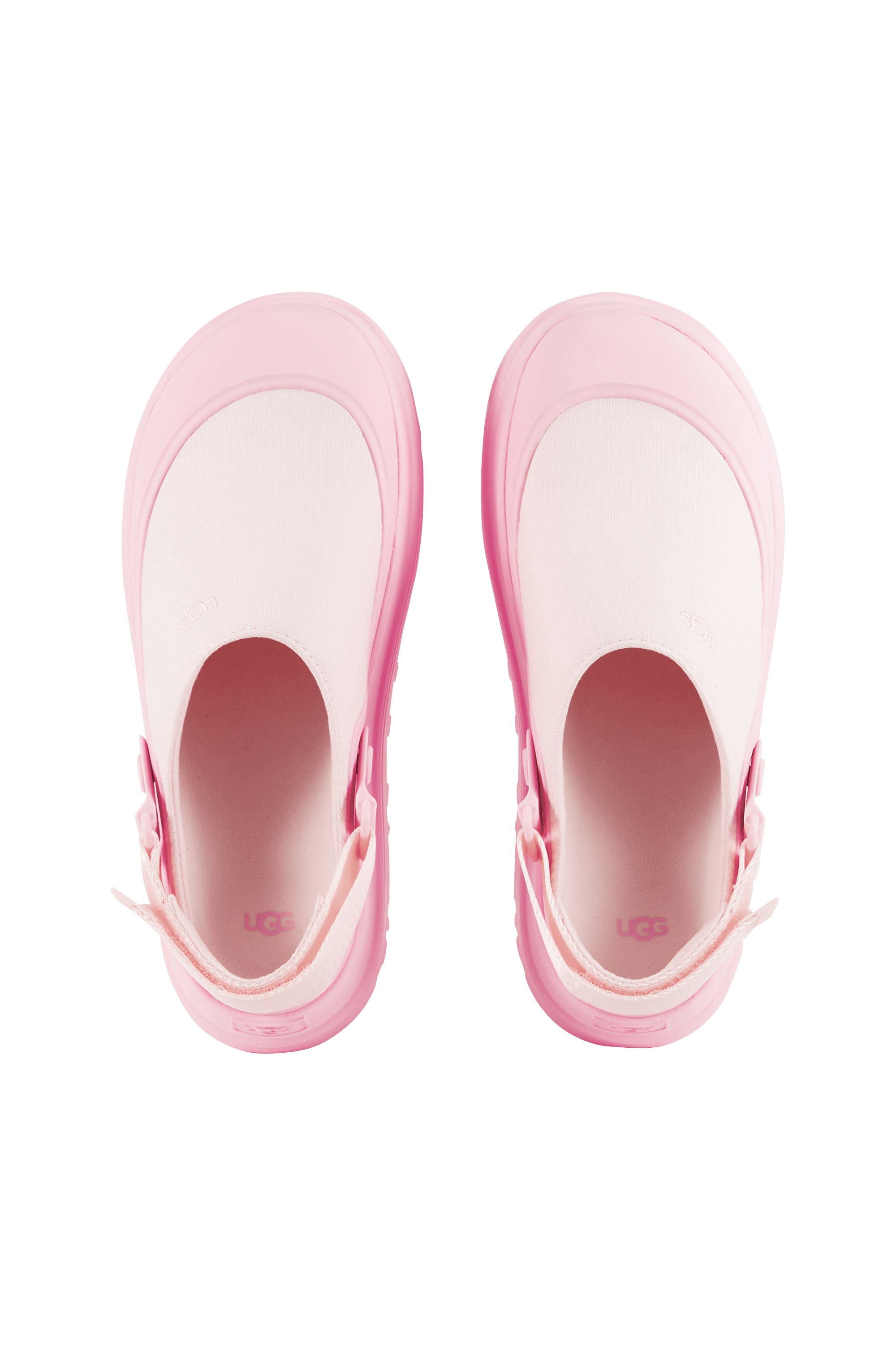 Flat furry sheepskin sandals Pink