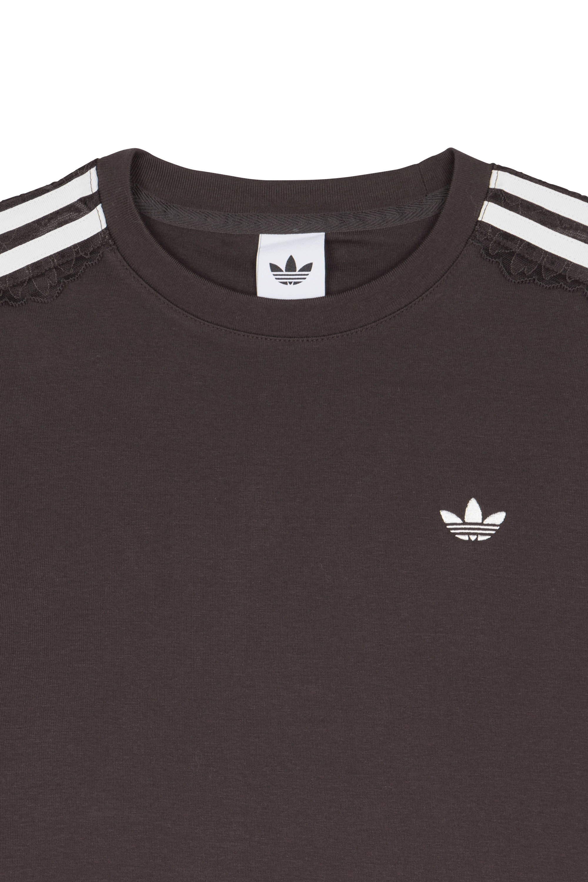 Regular-fit round-neck cotton T-shirt | Brown ADIDAS Women