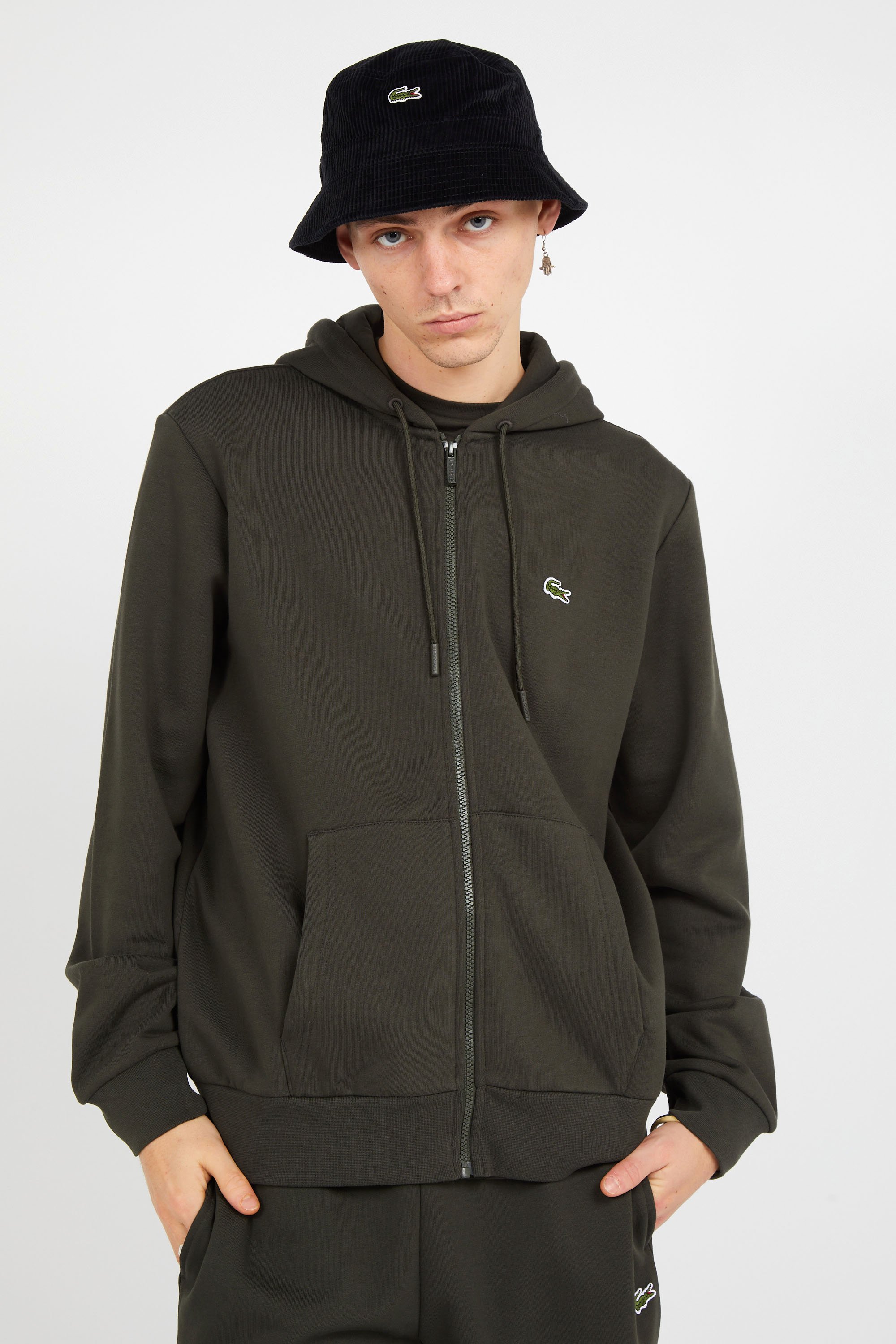 Sweat zippé | Vert LACOSTE Homme