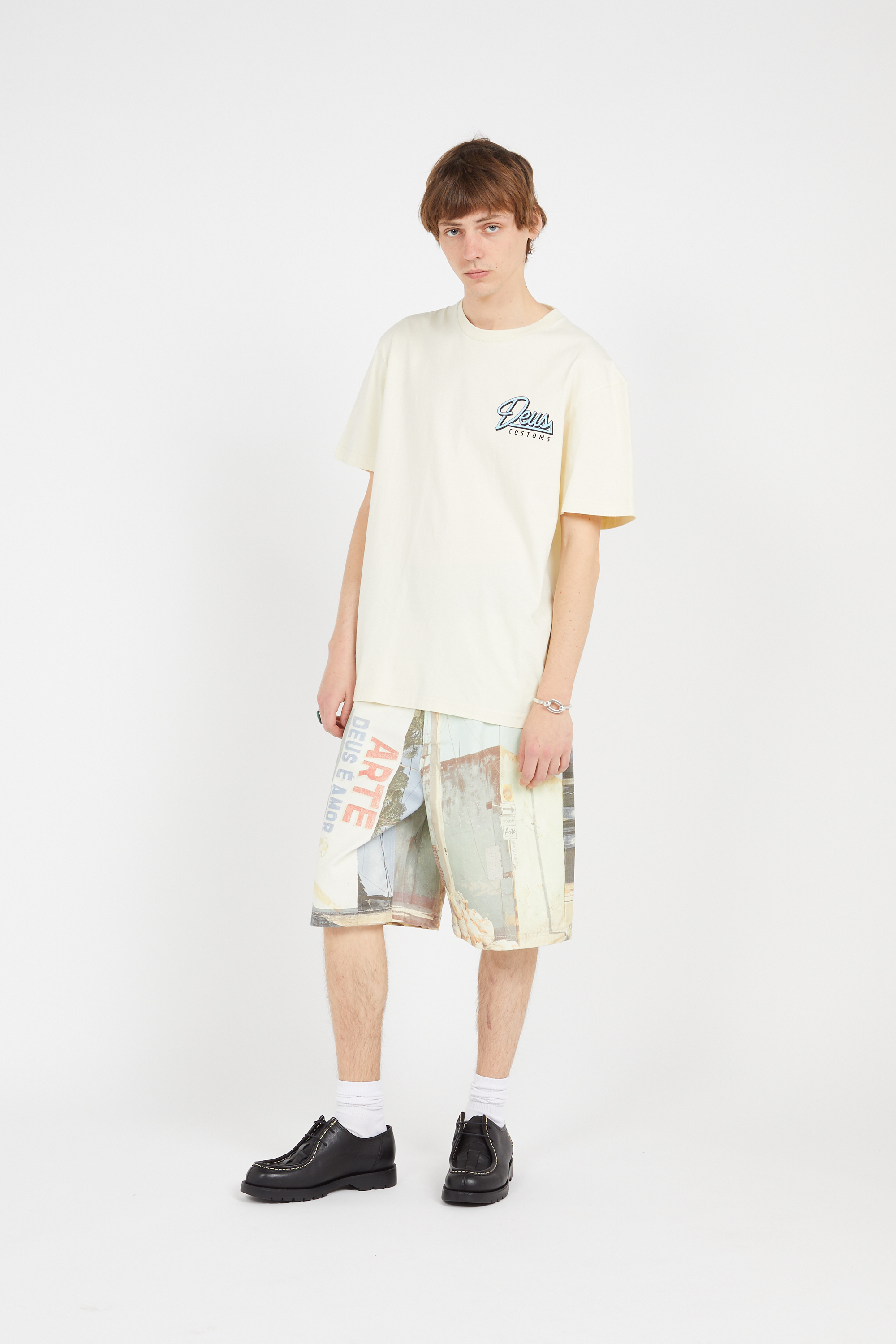 Regular-fit round-neck cotton T-shirt White