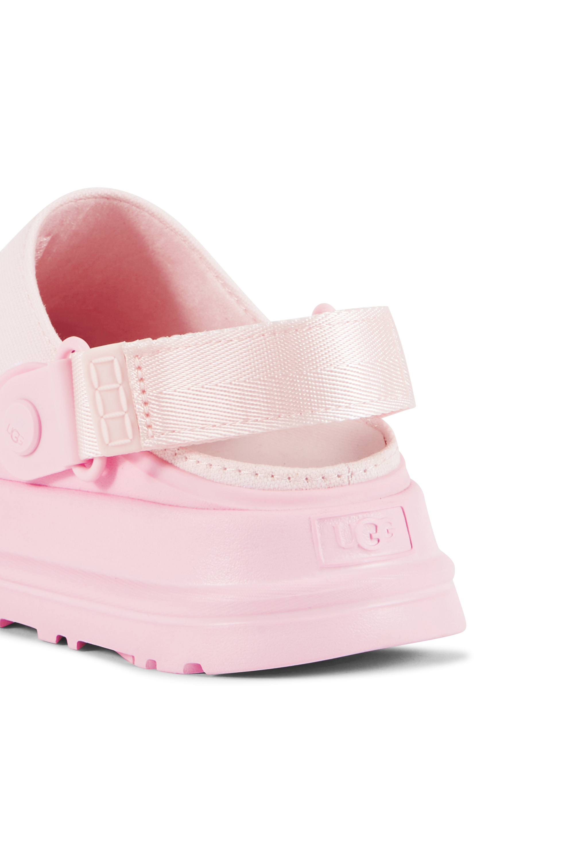 Flat furry sheepskin sandals Pink