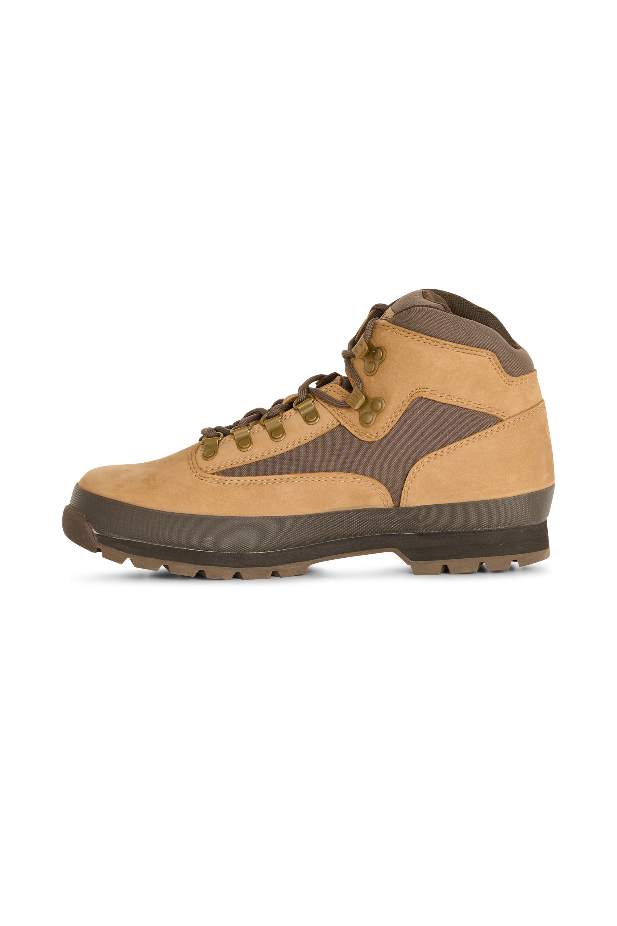 Heeled leather mid-calf boots Brown