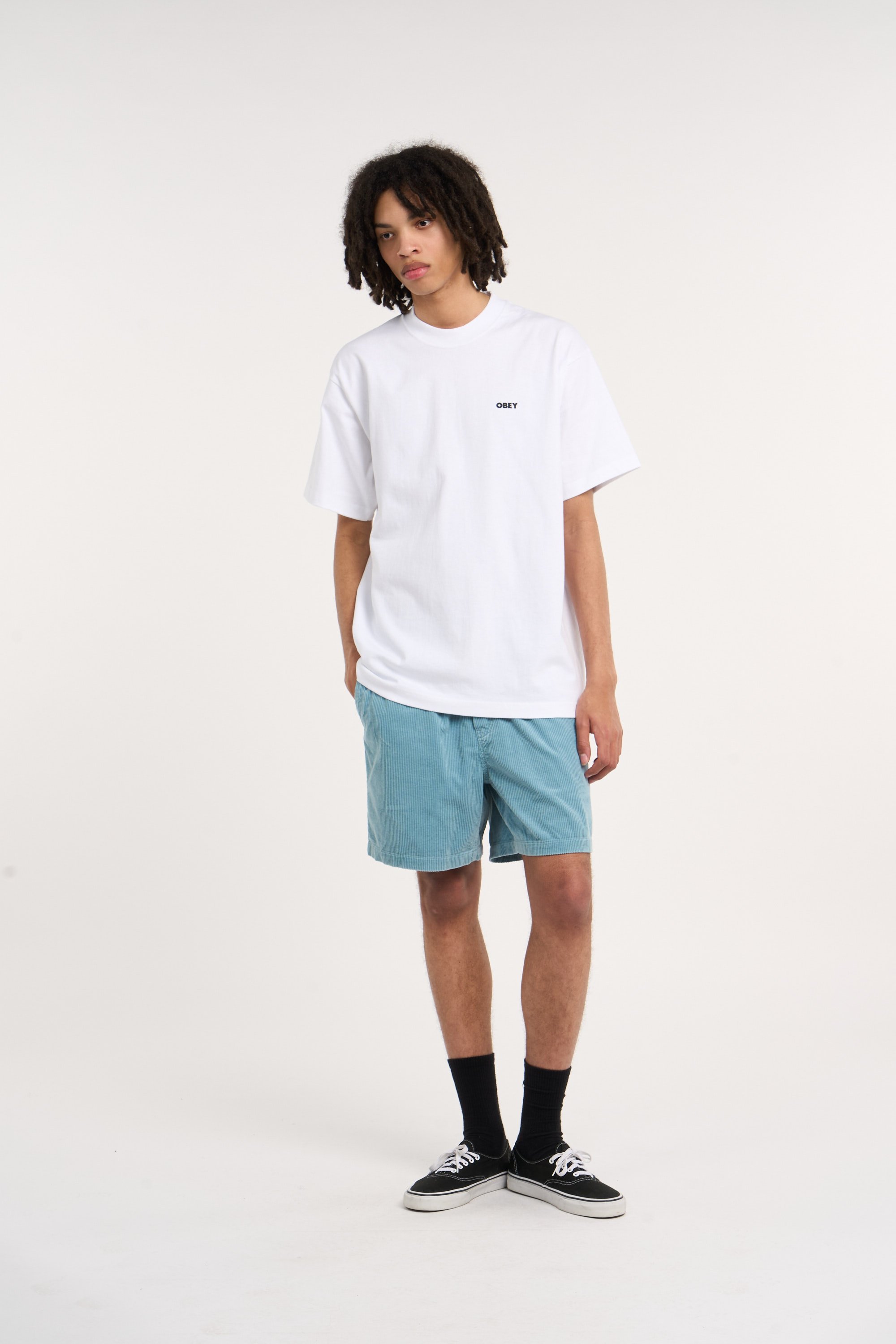 T-shirt OBEY HEAT MAP ICON Blanc