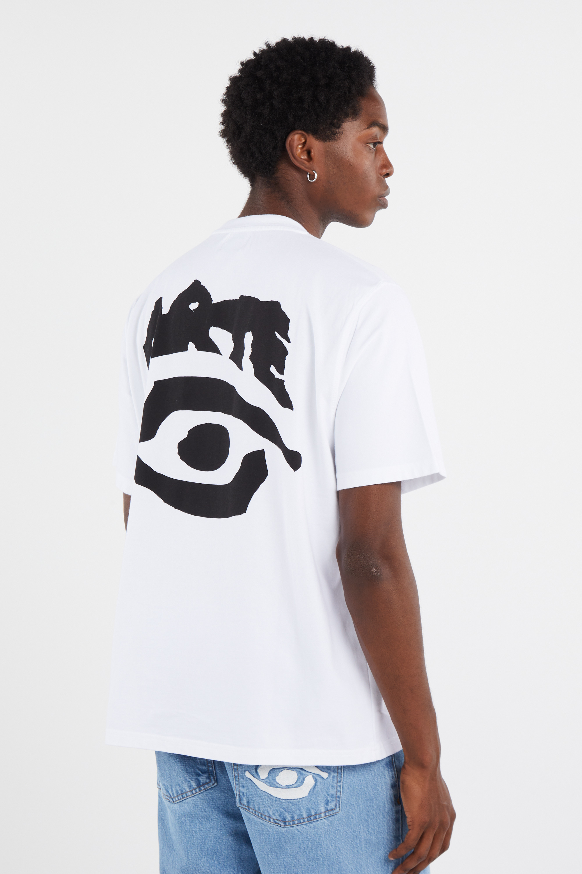 Regular-fit round-neck cotton T-shirt White