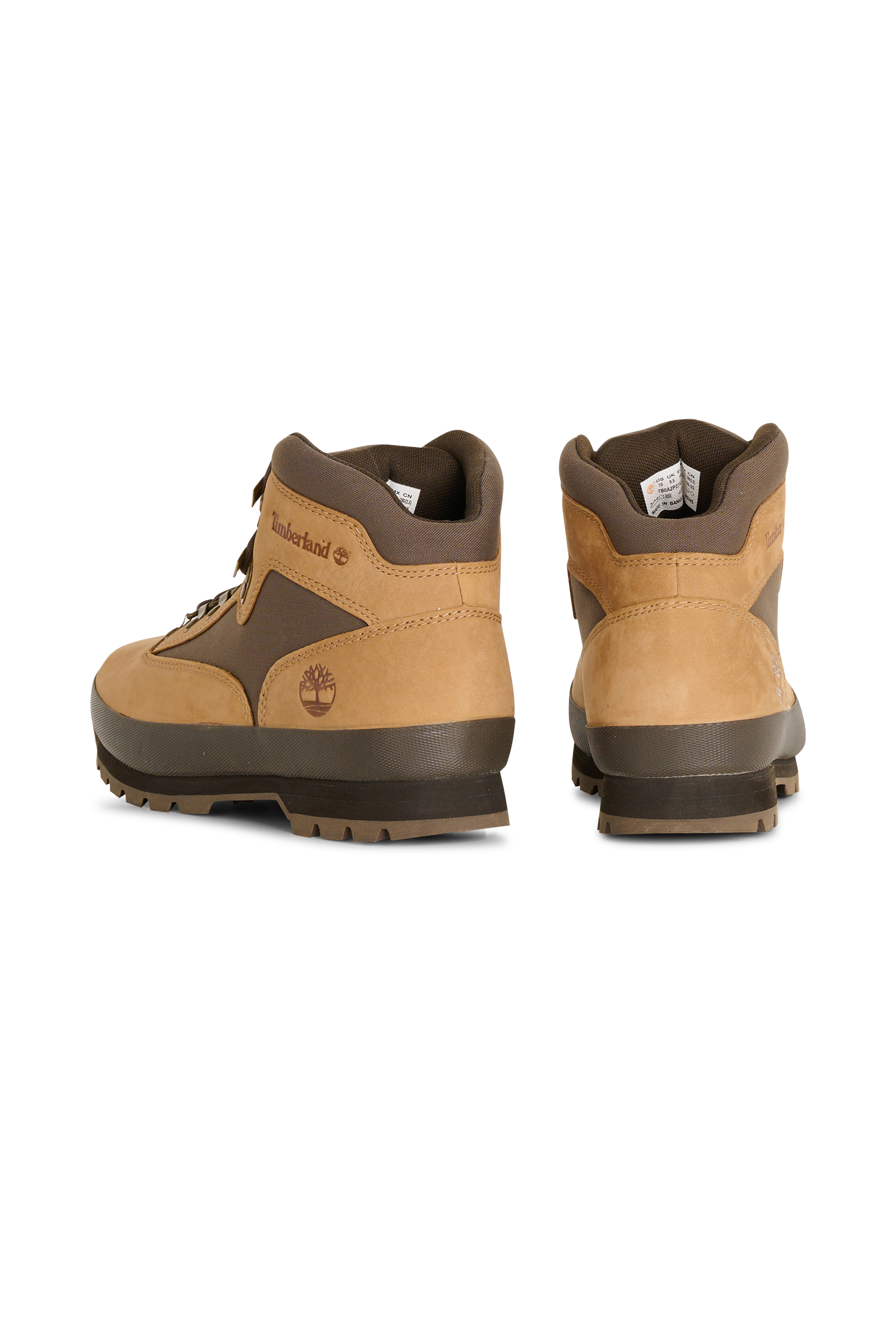 Heeled leather mid-calf boots Brown