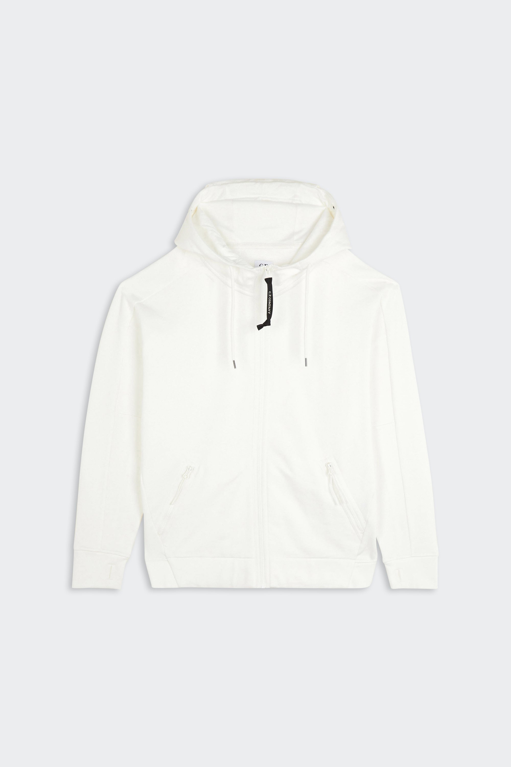 zip-up hoodie | White by C.P. COMPANY zip-up hoodie White