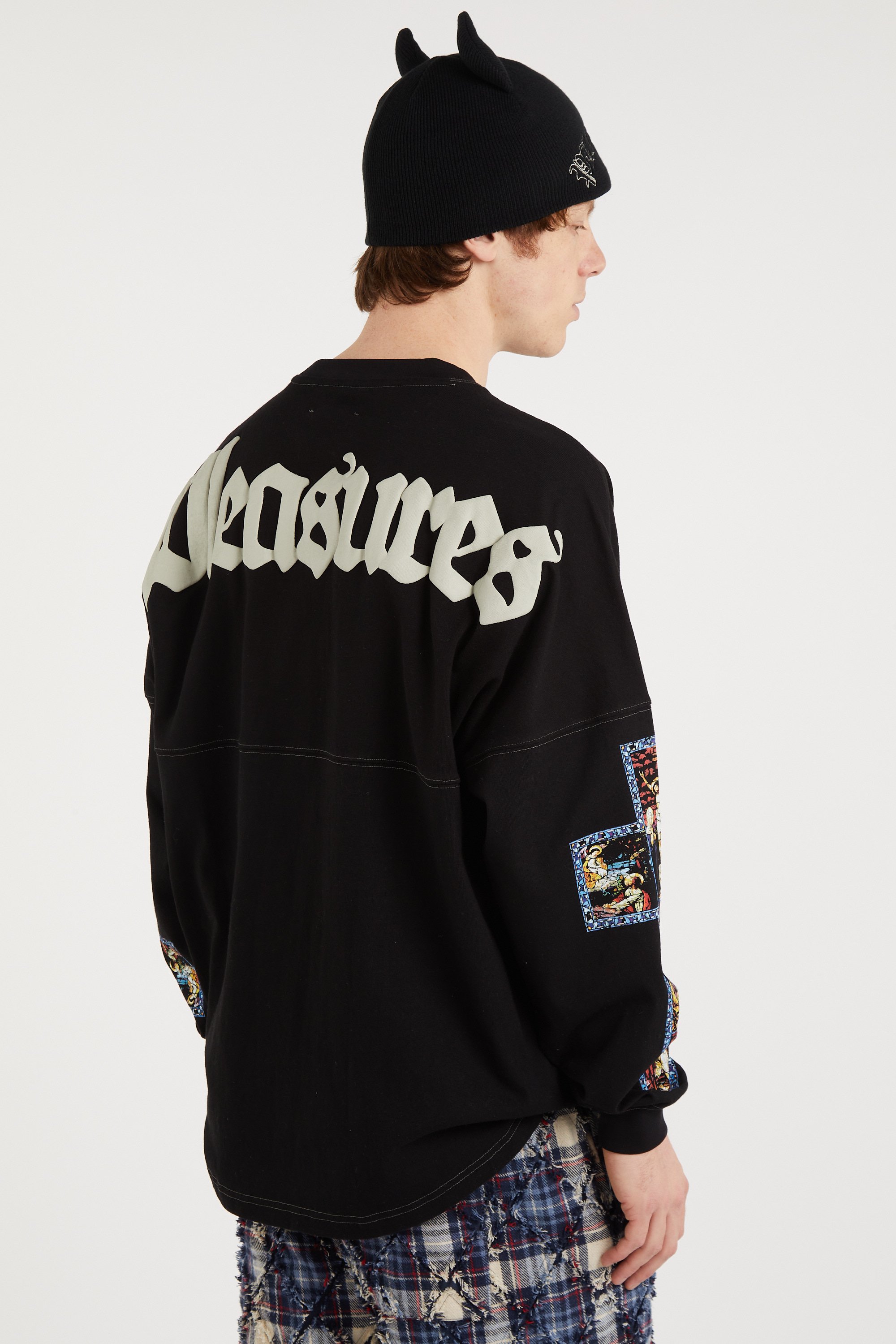 Oversized cotton sweatshirt Black