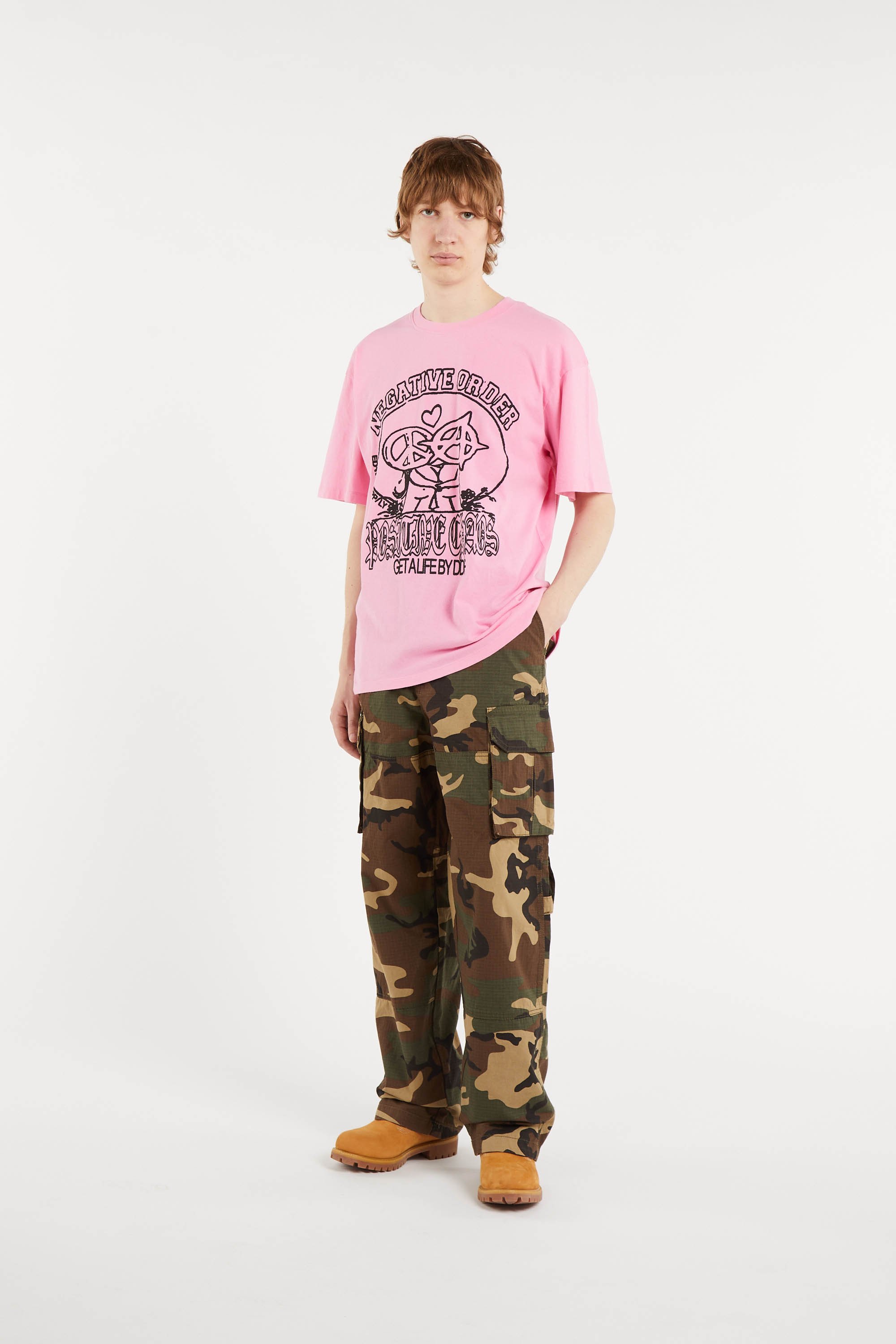 Pantalon large camouflage Vert