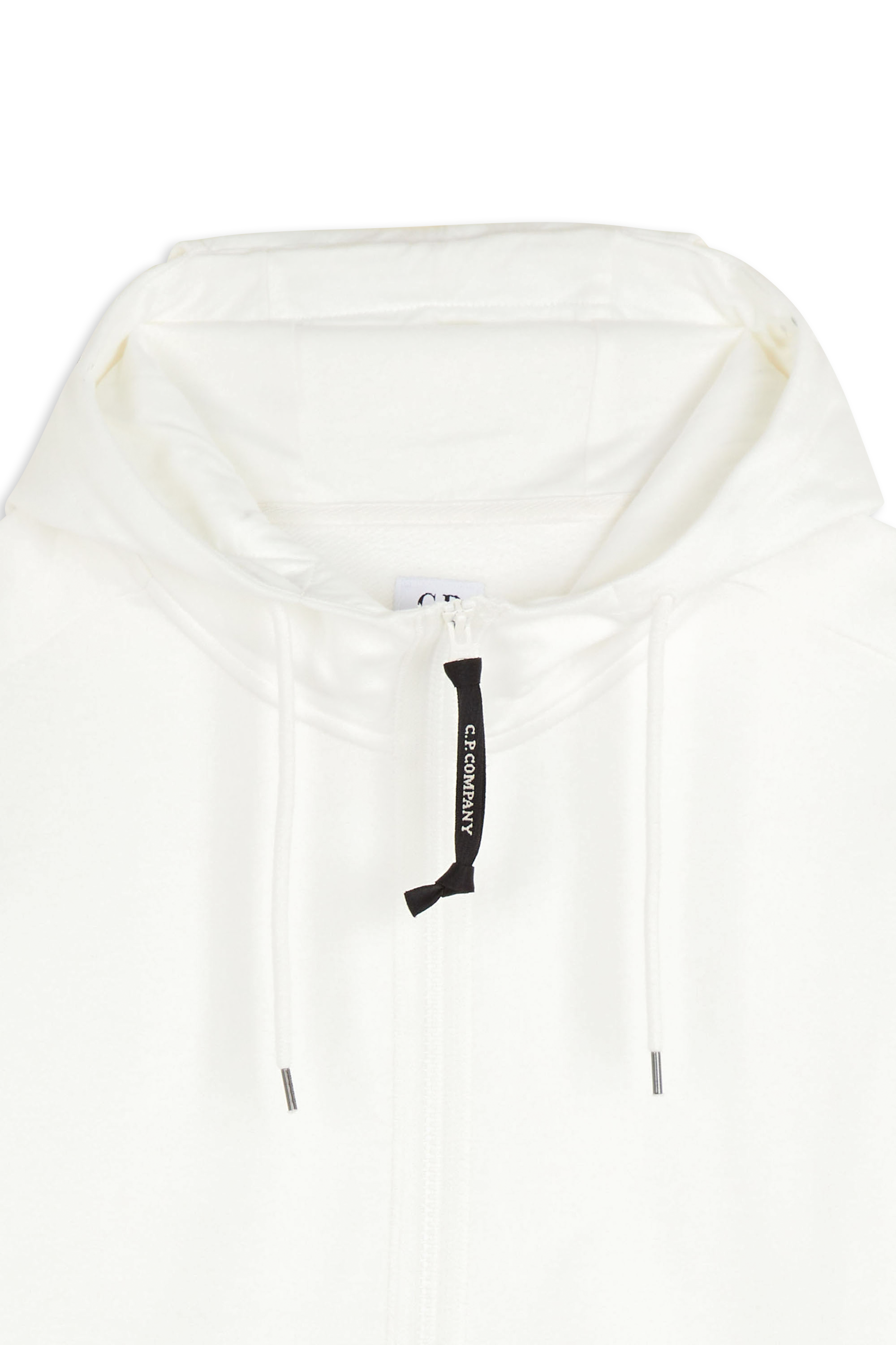 zip-up hoodie White