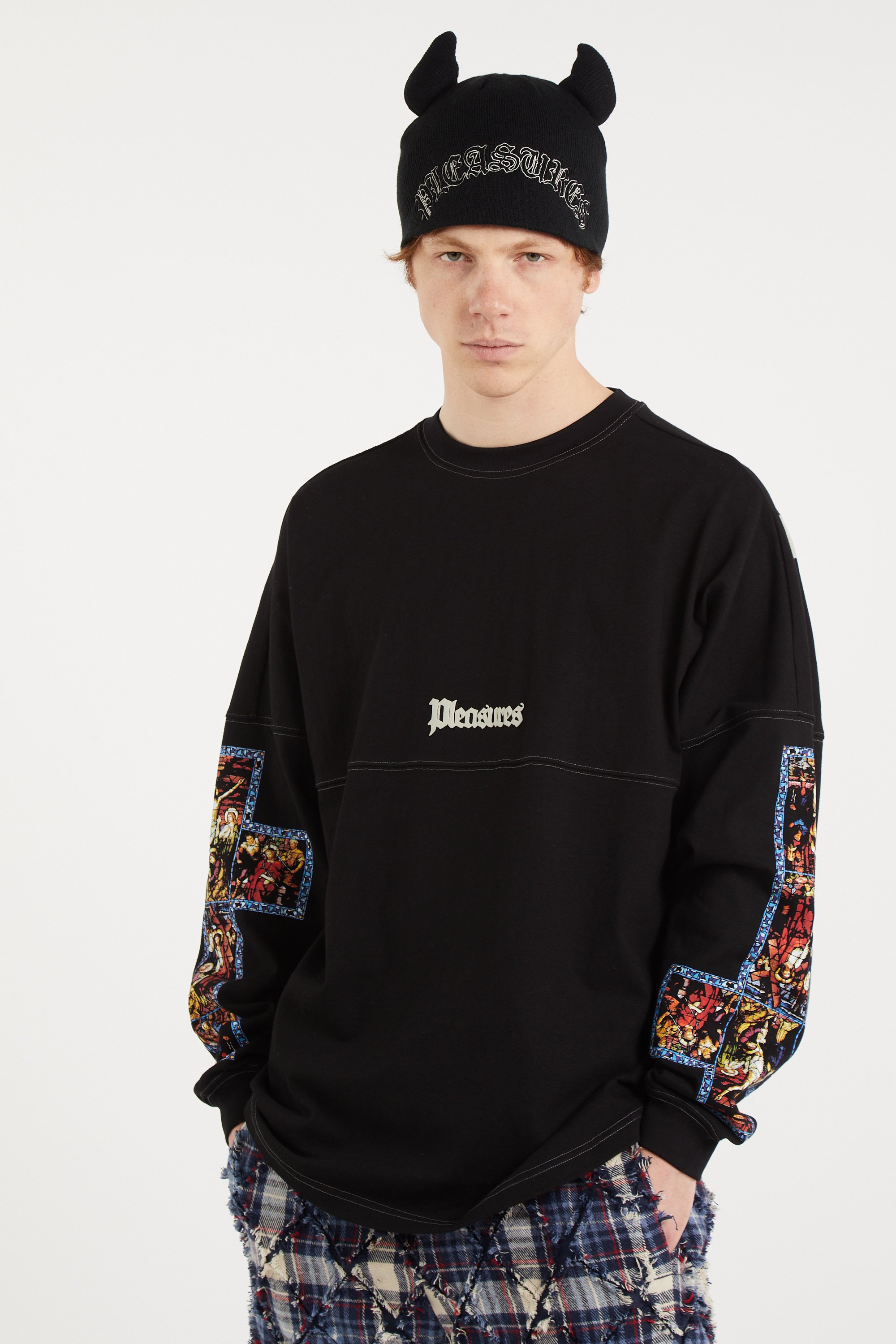 Oversized cotton sweatshirt Black