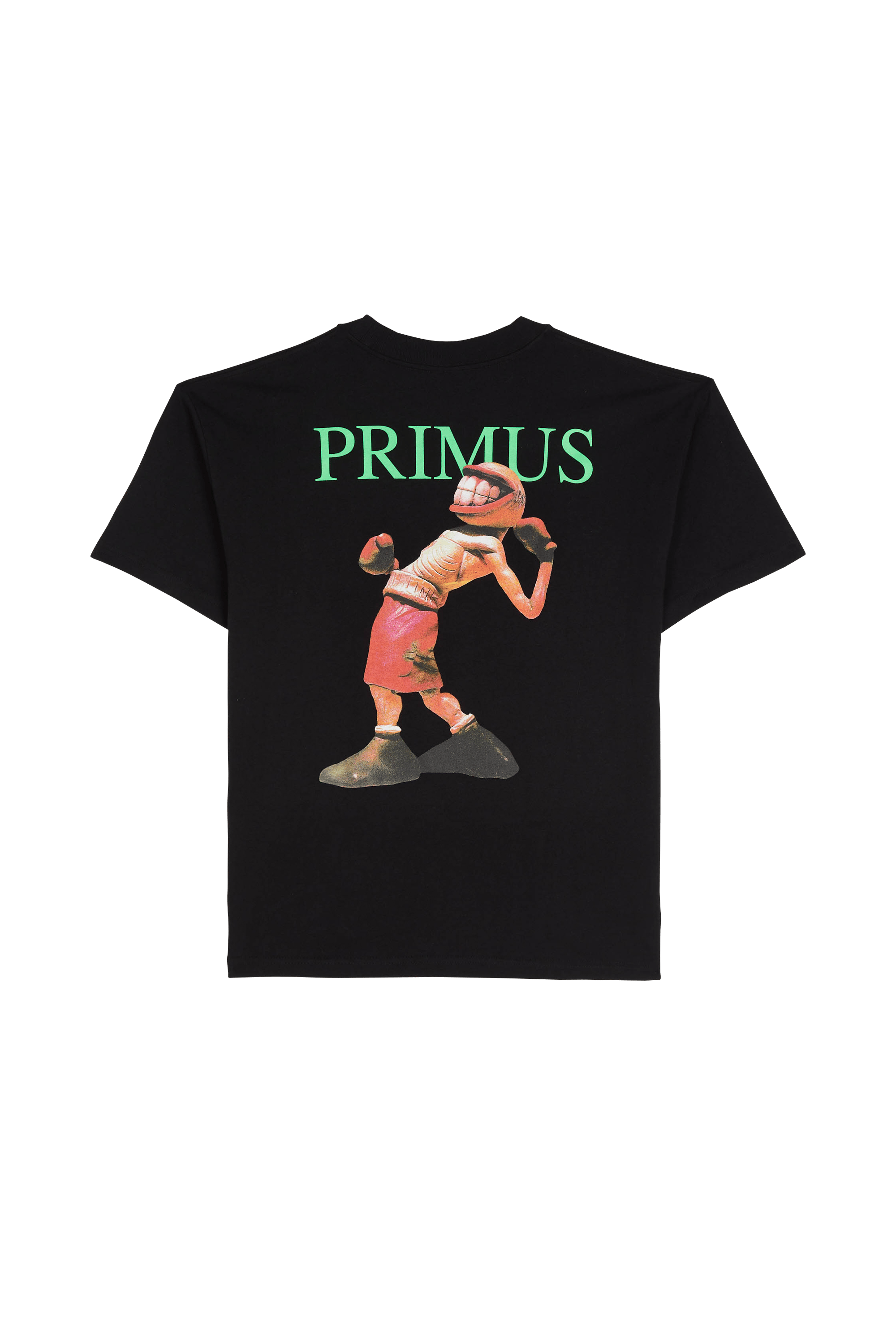 Regular-fit round-neck cotton T-shirt | Black PLEASURES Men