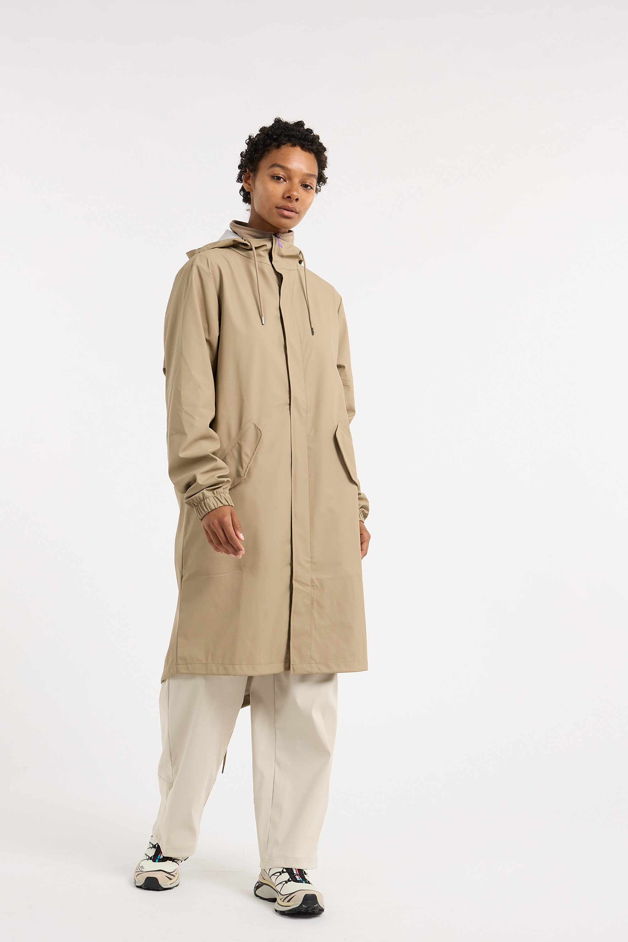 Imperméable à capuche | Beige RAINS Femme