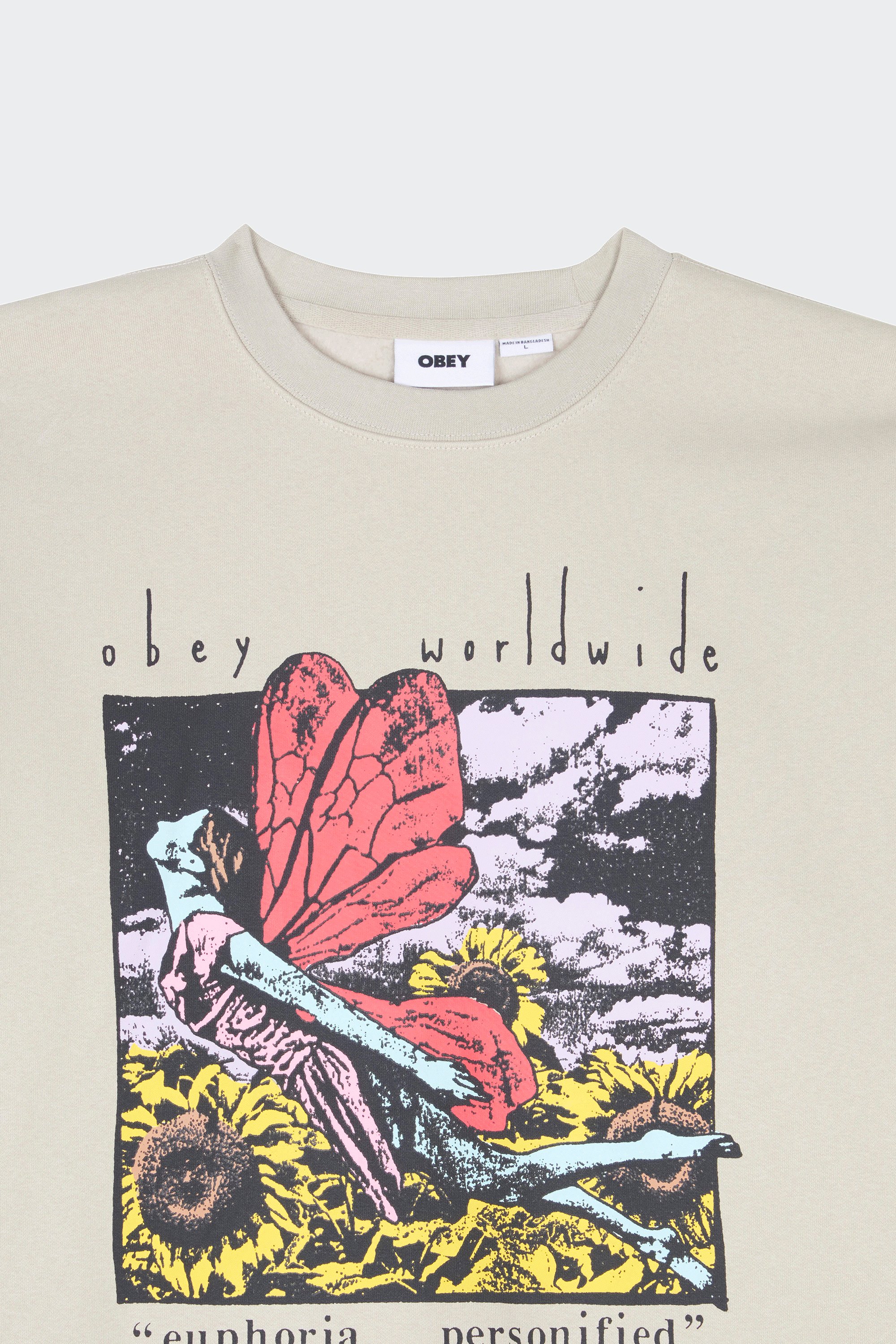 Sweatshirt | Beige by OBEY Sweatshirt Beige