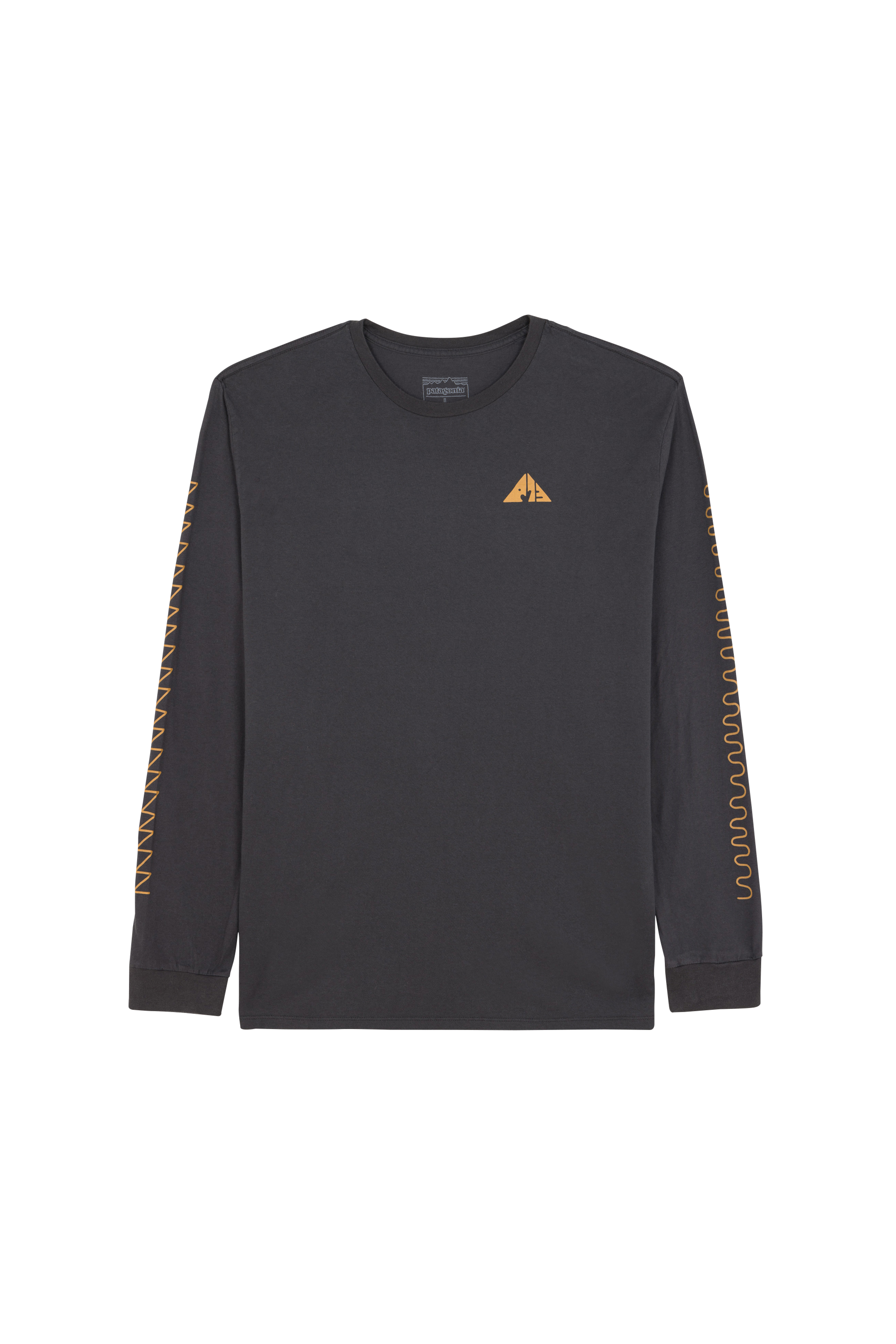 Regular-fit round-neck cotton T-shirt M's L/S Driftways Organic T-Shirt Ink black