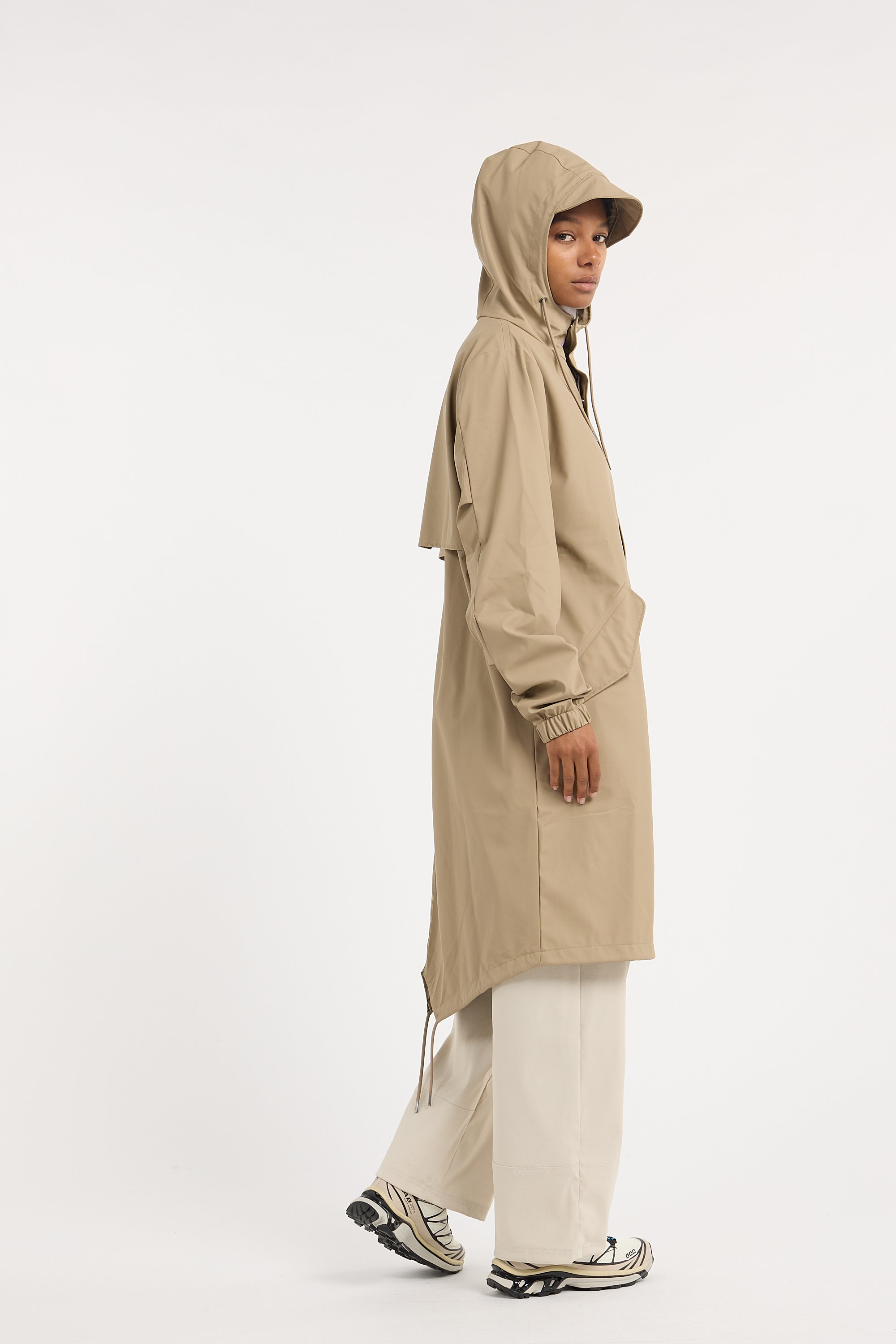 Imperméable à capuche | Beige RAINS Femme