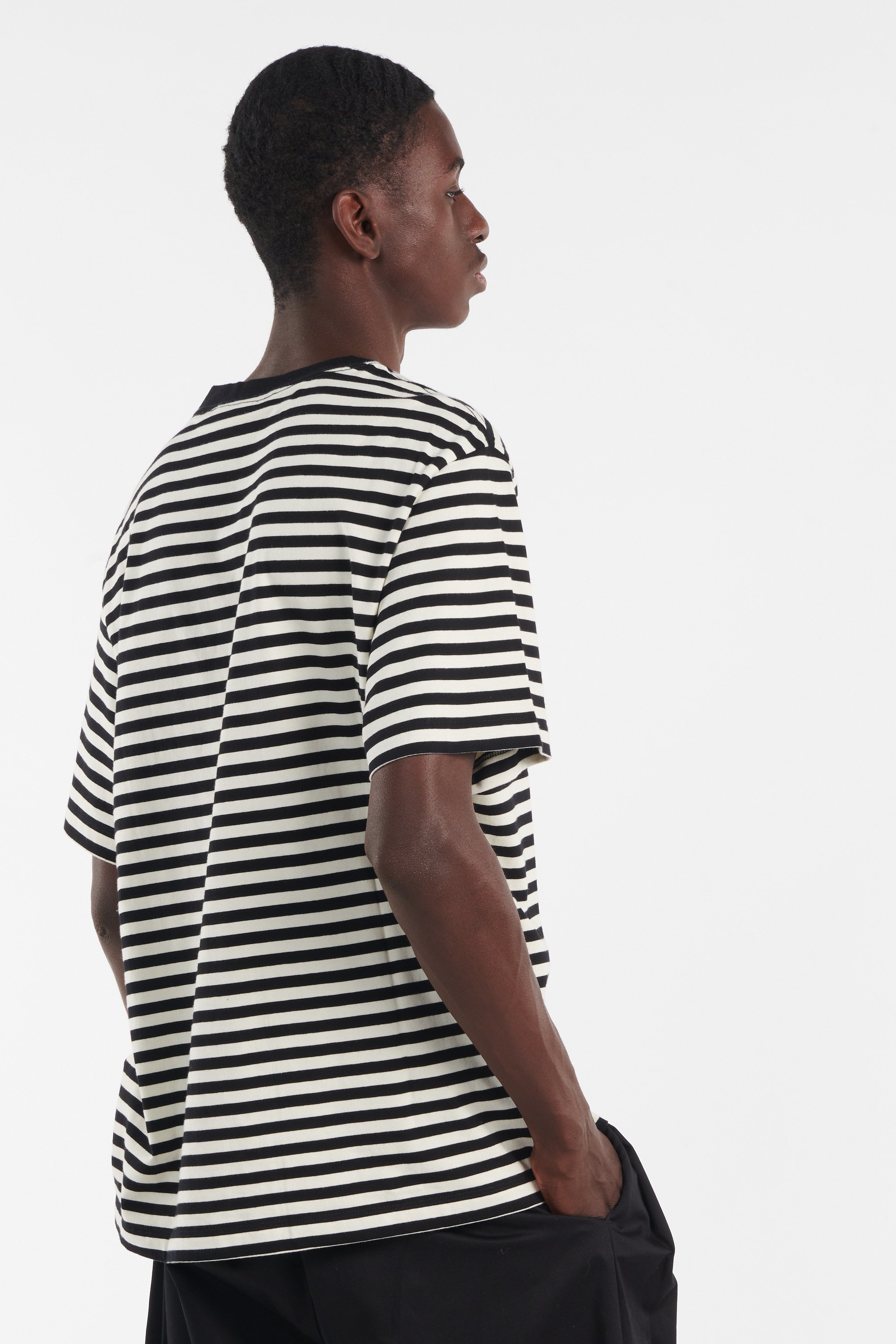 Regular-fit round-neck cotton T-shirt | Black by CALVIN KLEIN Regular-fit round-neck cotton T-shirt Black