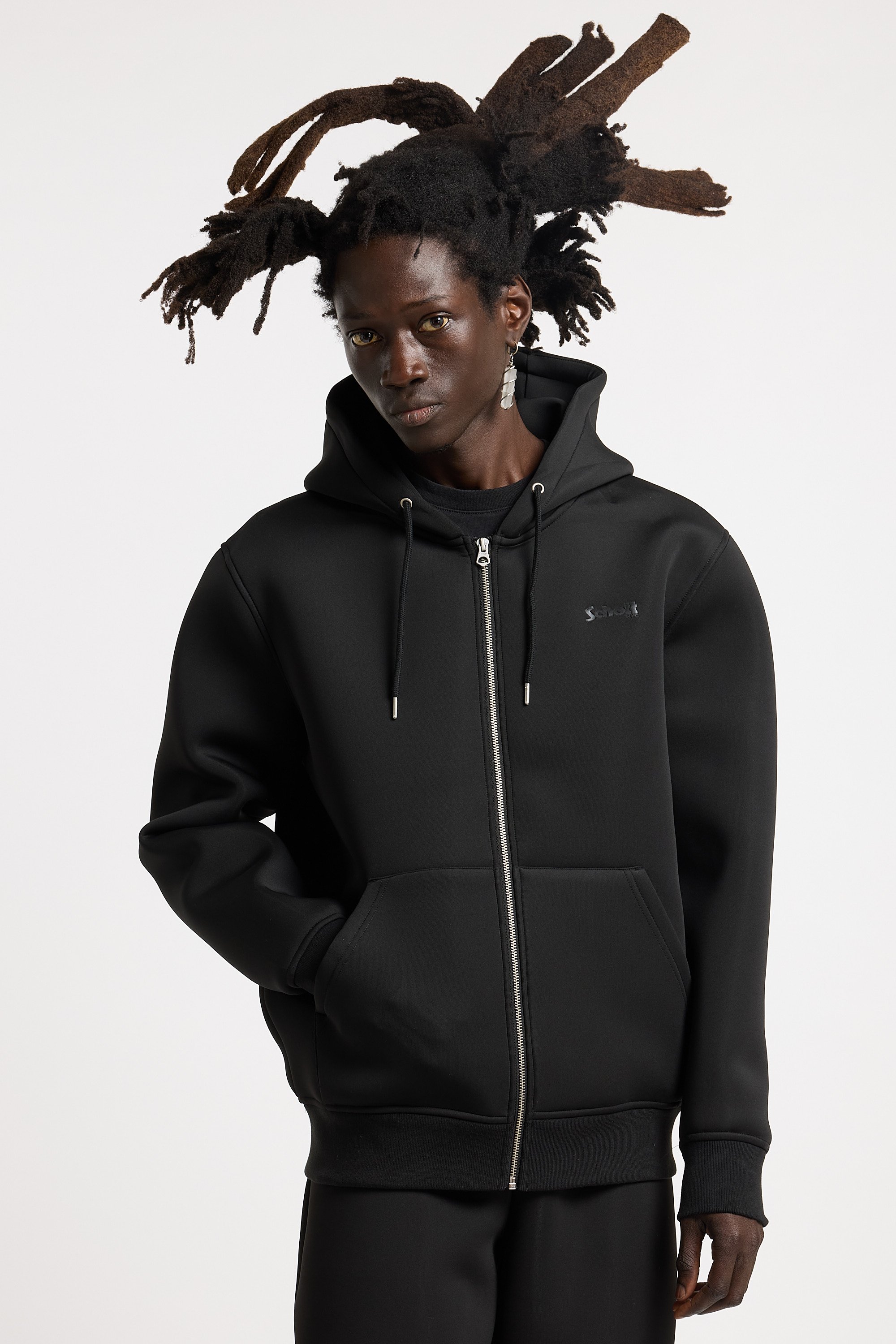 Tommy badge sweatshirt | Black SCHOTT Men