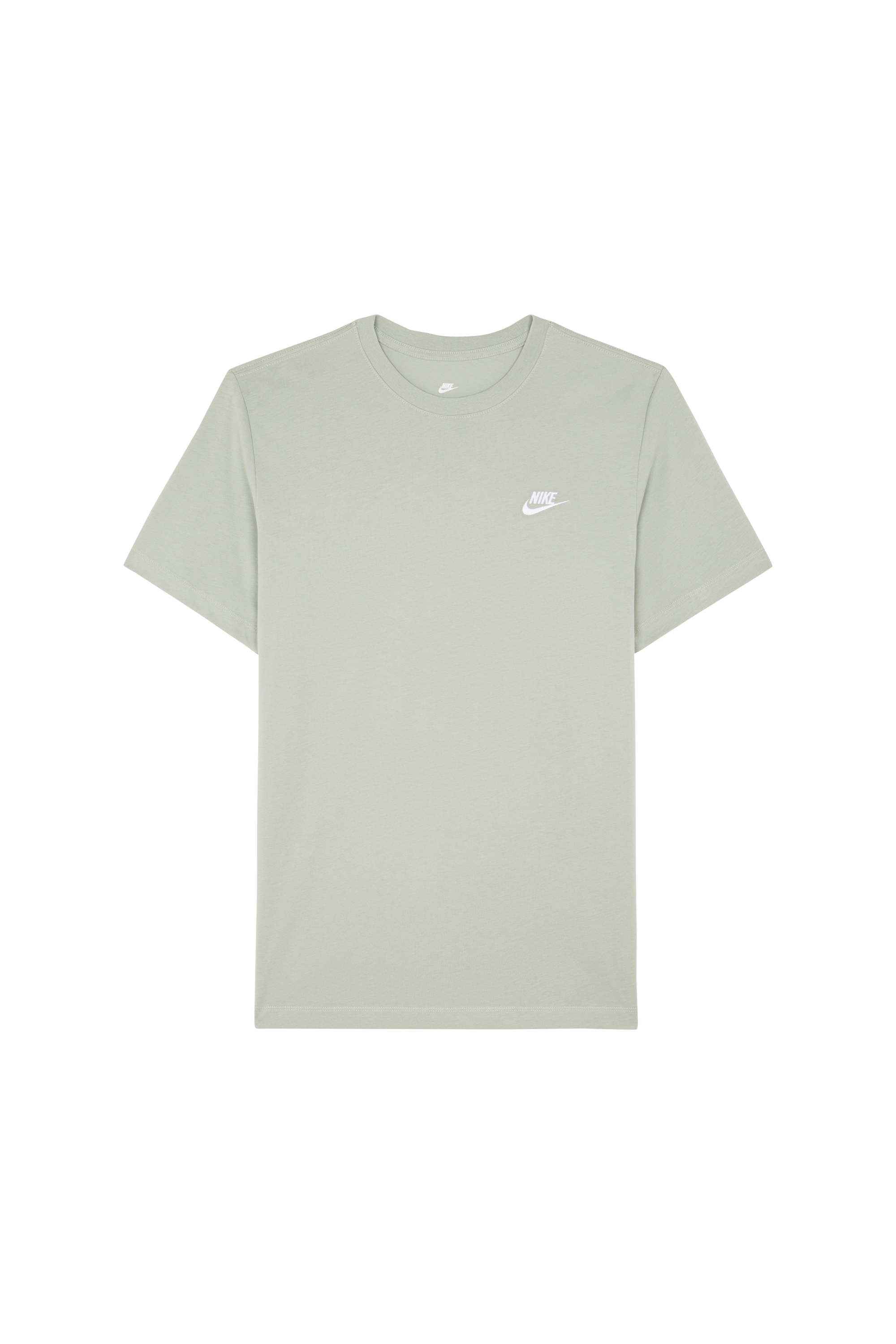 Regular-fit round-neck cotton T-shirt Green