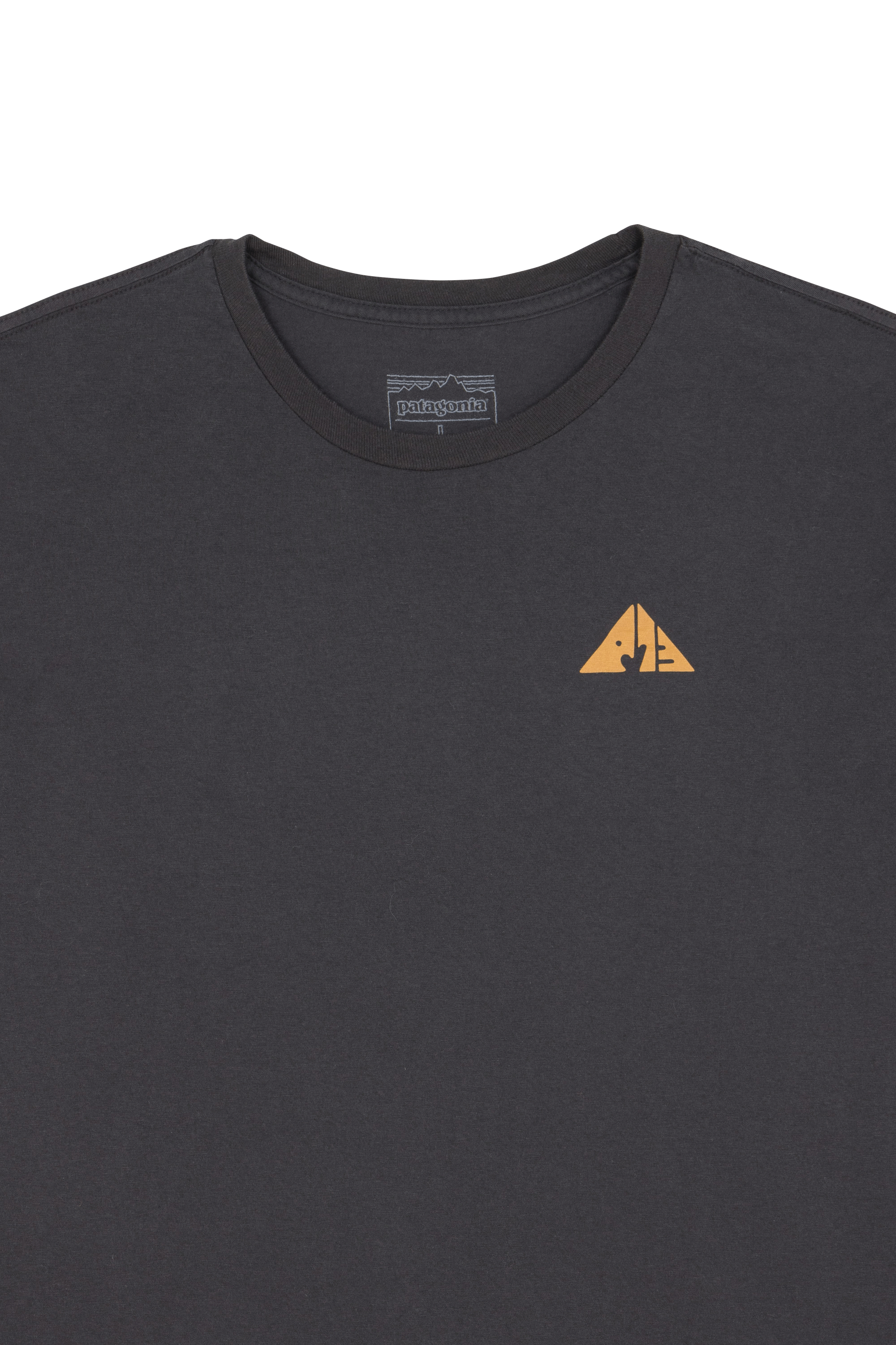 Regular-fit round-neck cotton T-shirt Black