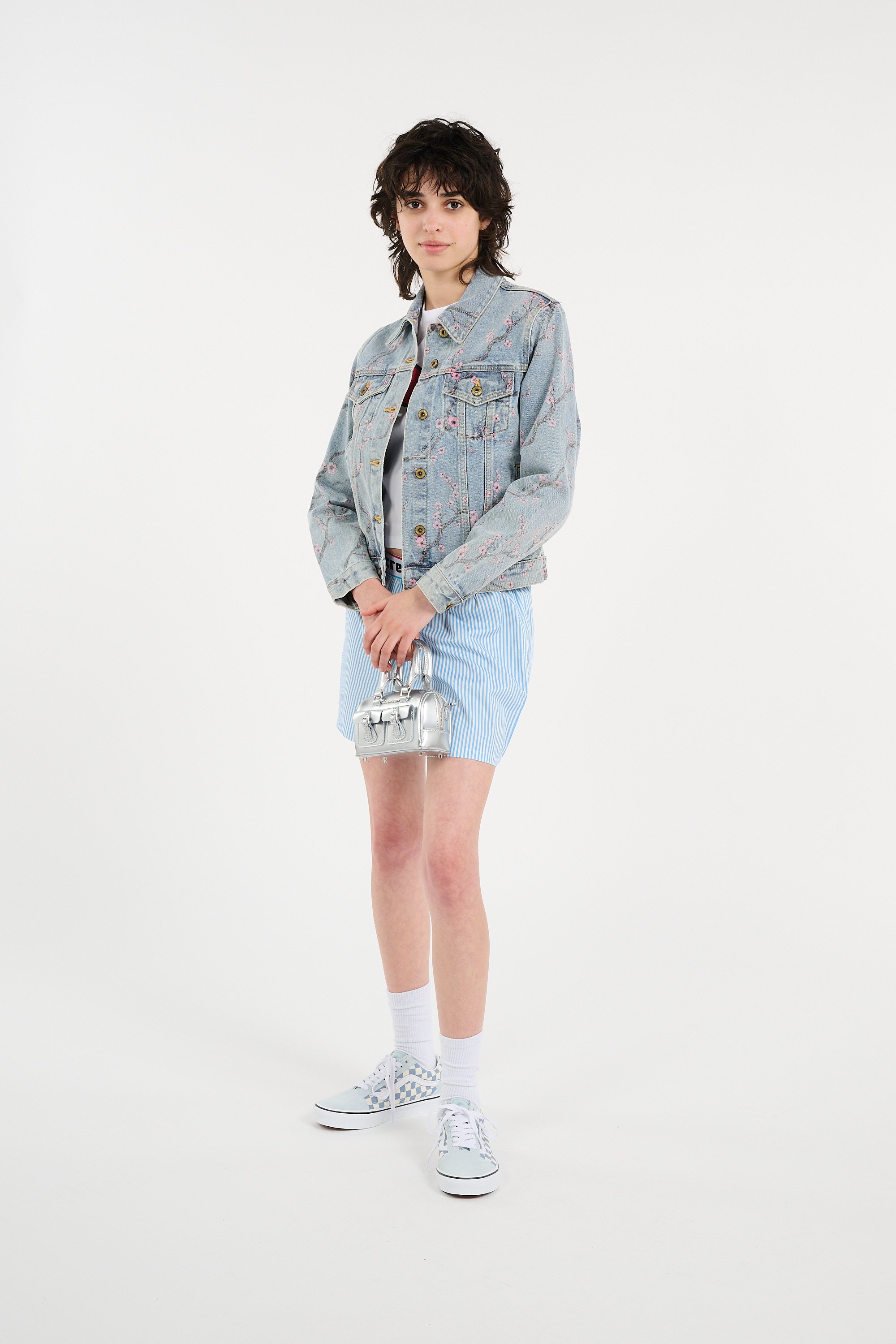 Sac bandoulière en cuir | Gris DR. MARTENS Femme