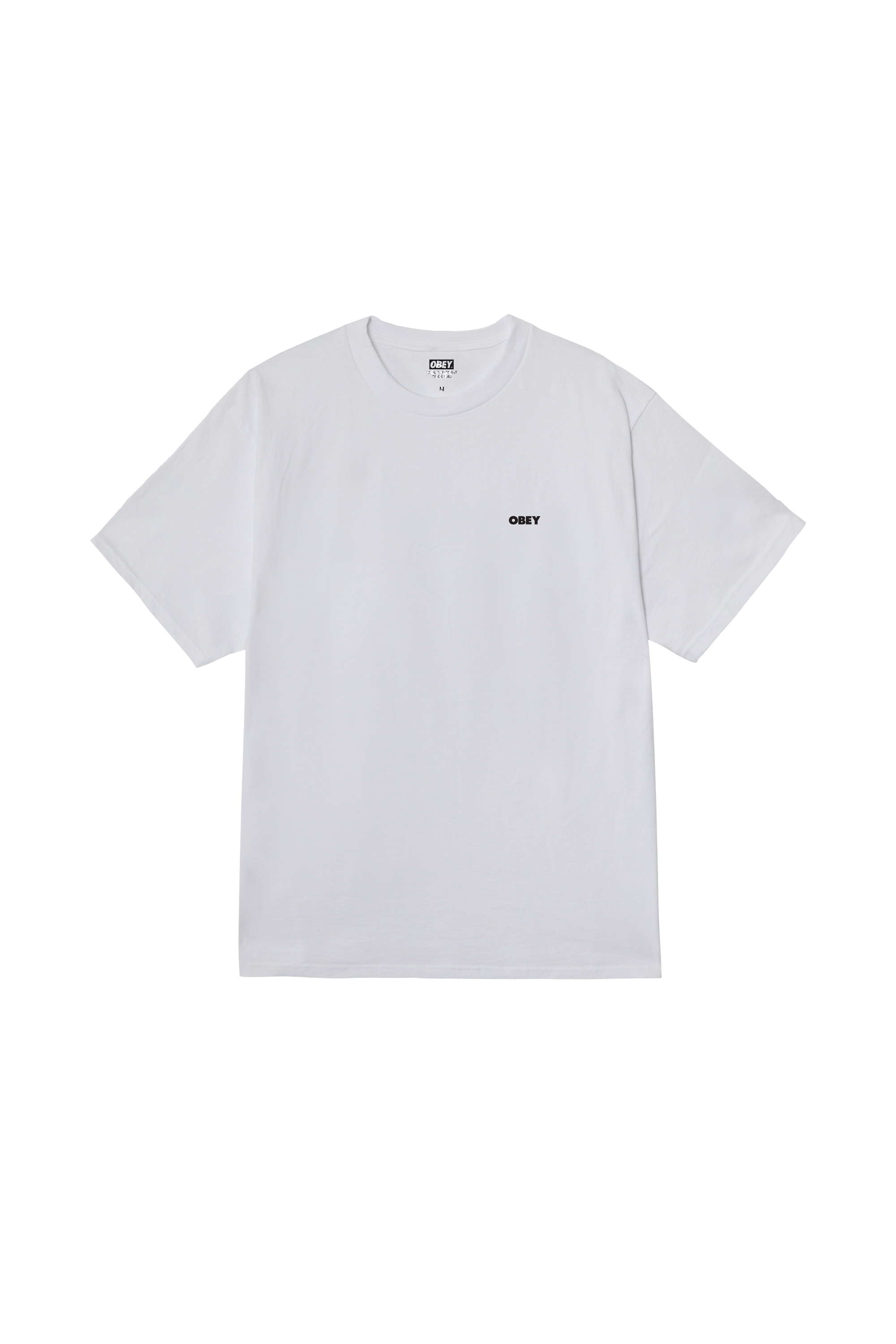 Regular-fit round-neck cotton T-shirt | White OBEY Men