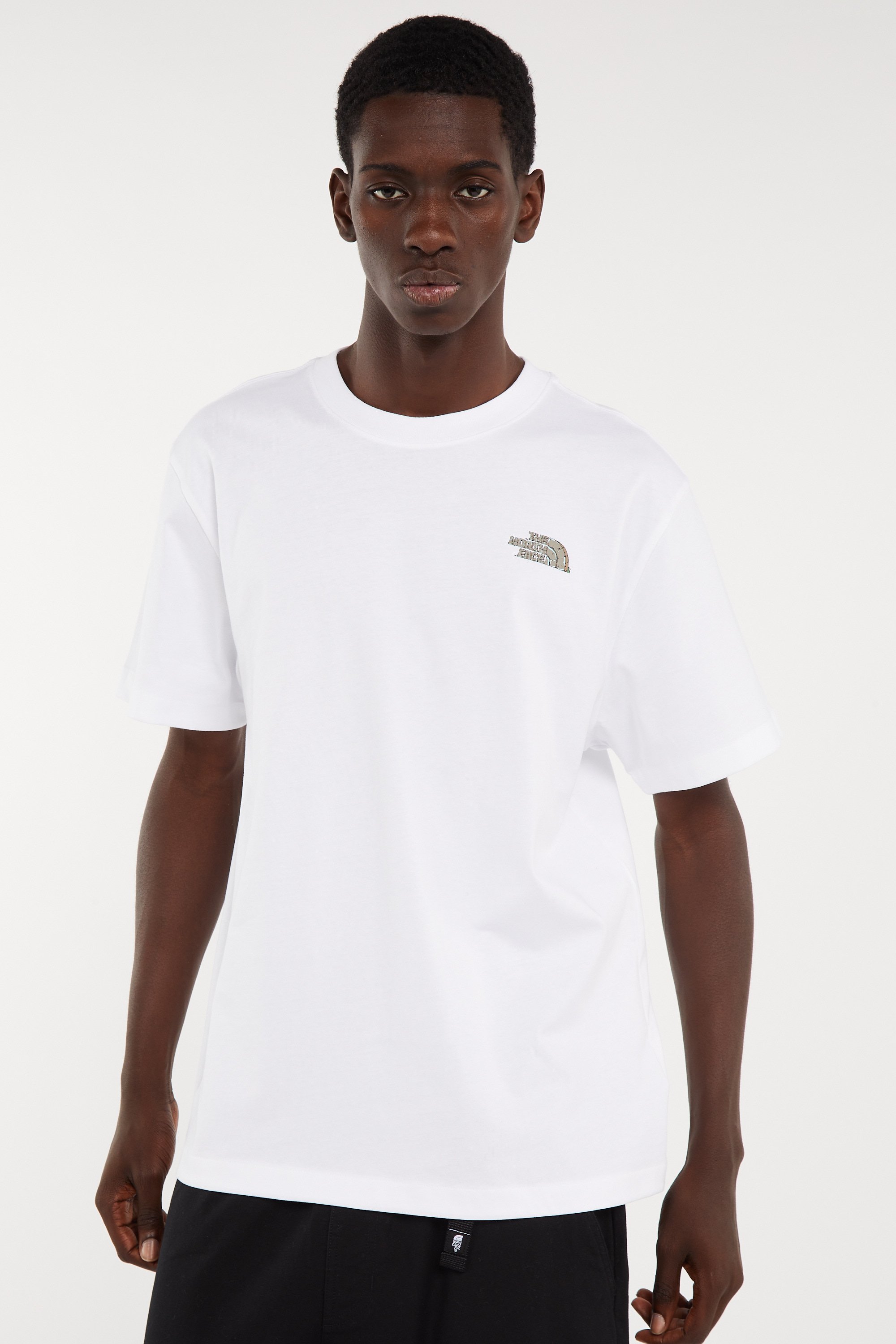 Regular-fit round-neck cotton T-shirt | White THE NORTH FACE Men