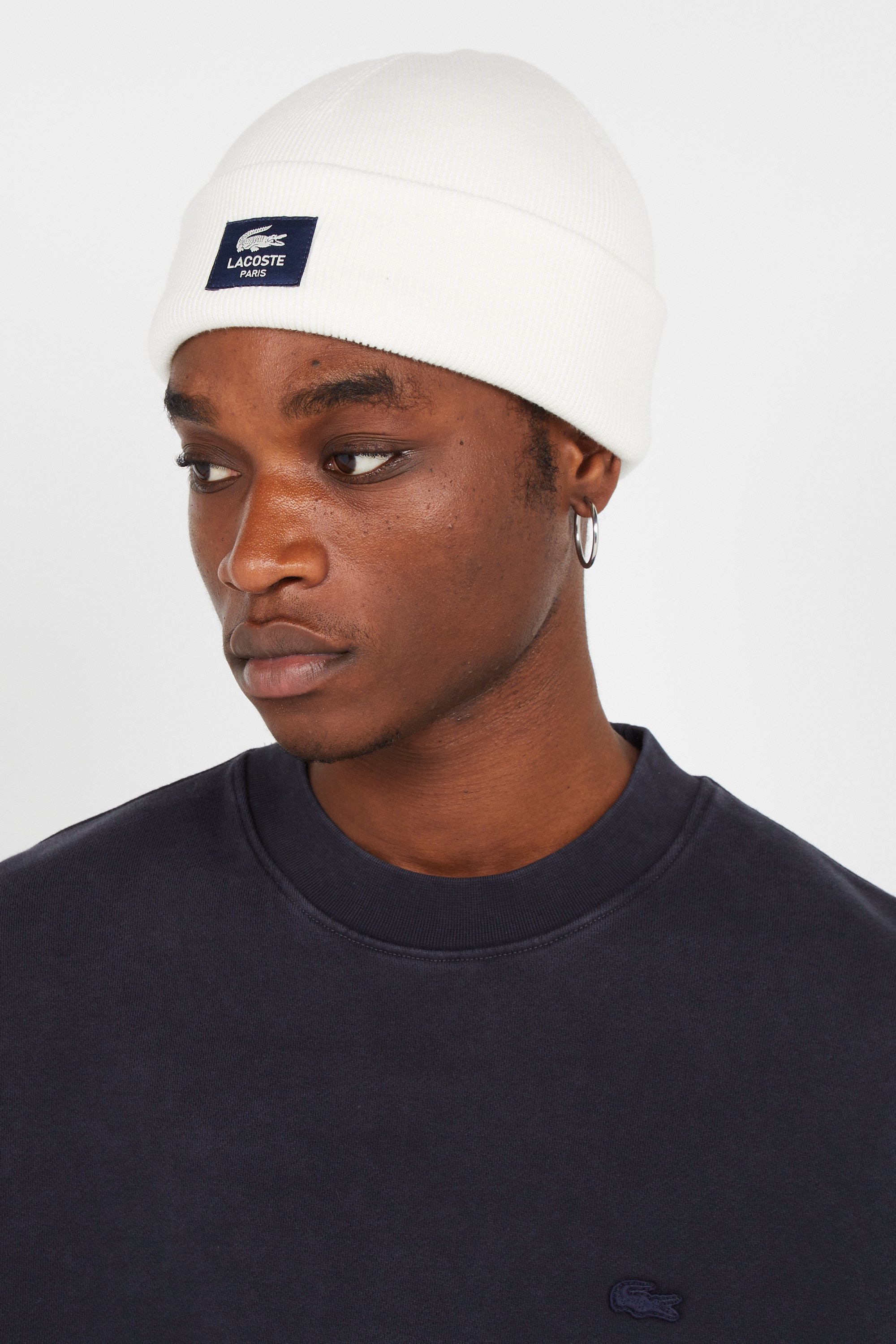 Bonnet Blanc Lacoste Homme Citadium