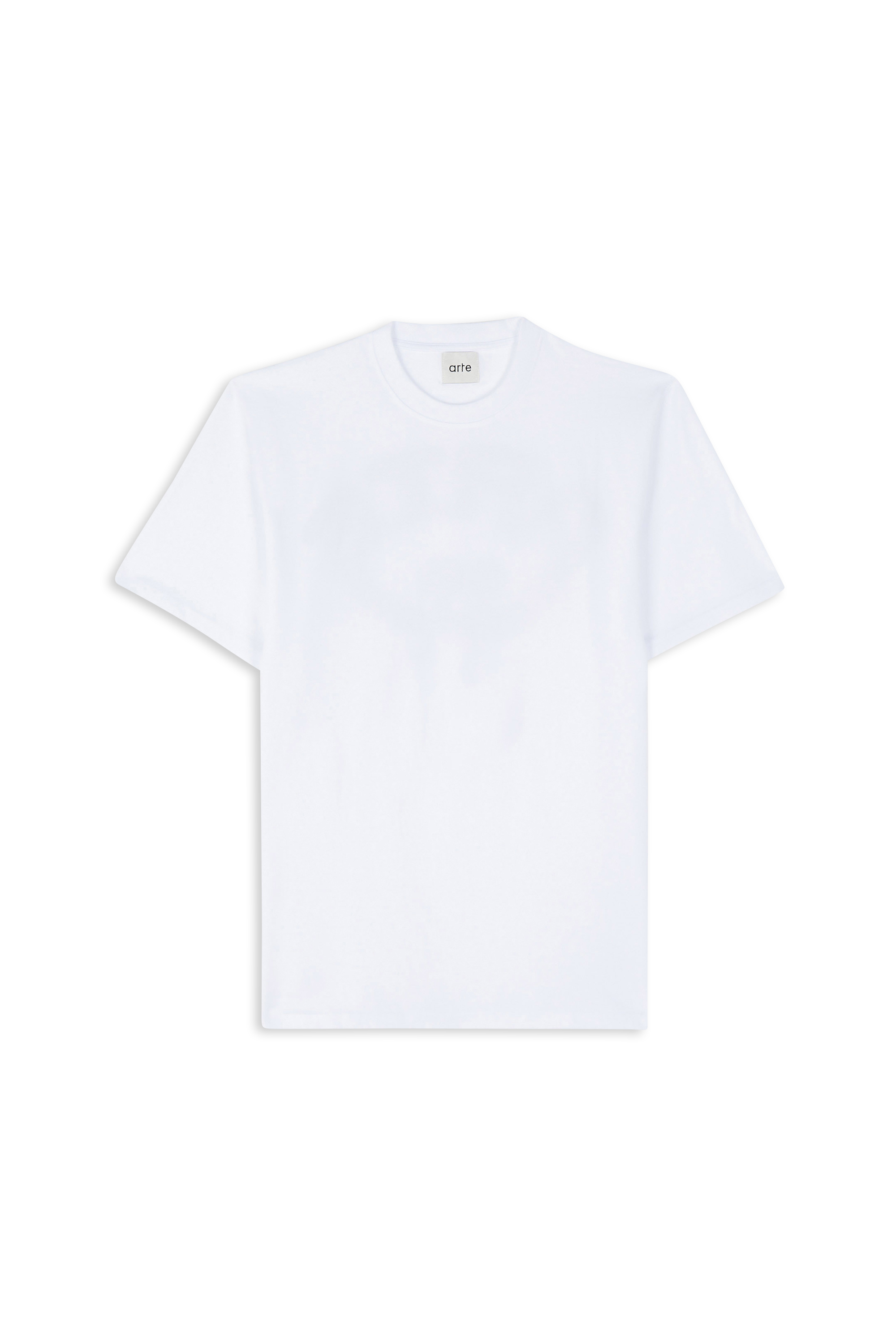 Regular-fit round-neck cotton T-shirt White