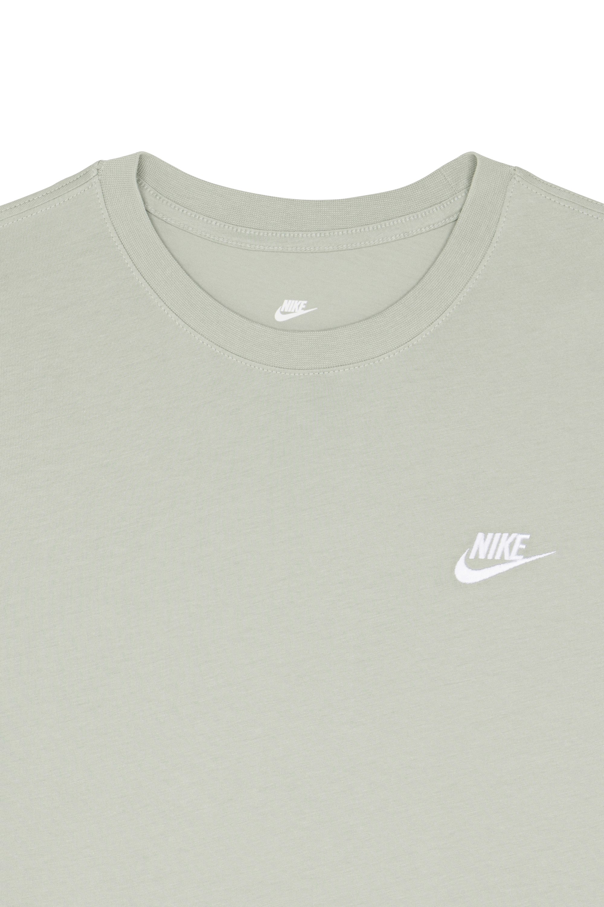Regular-fit round-neck cotton T-shirt Green