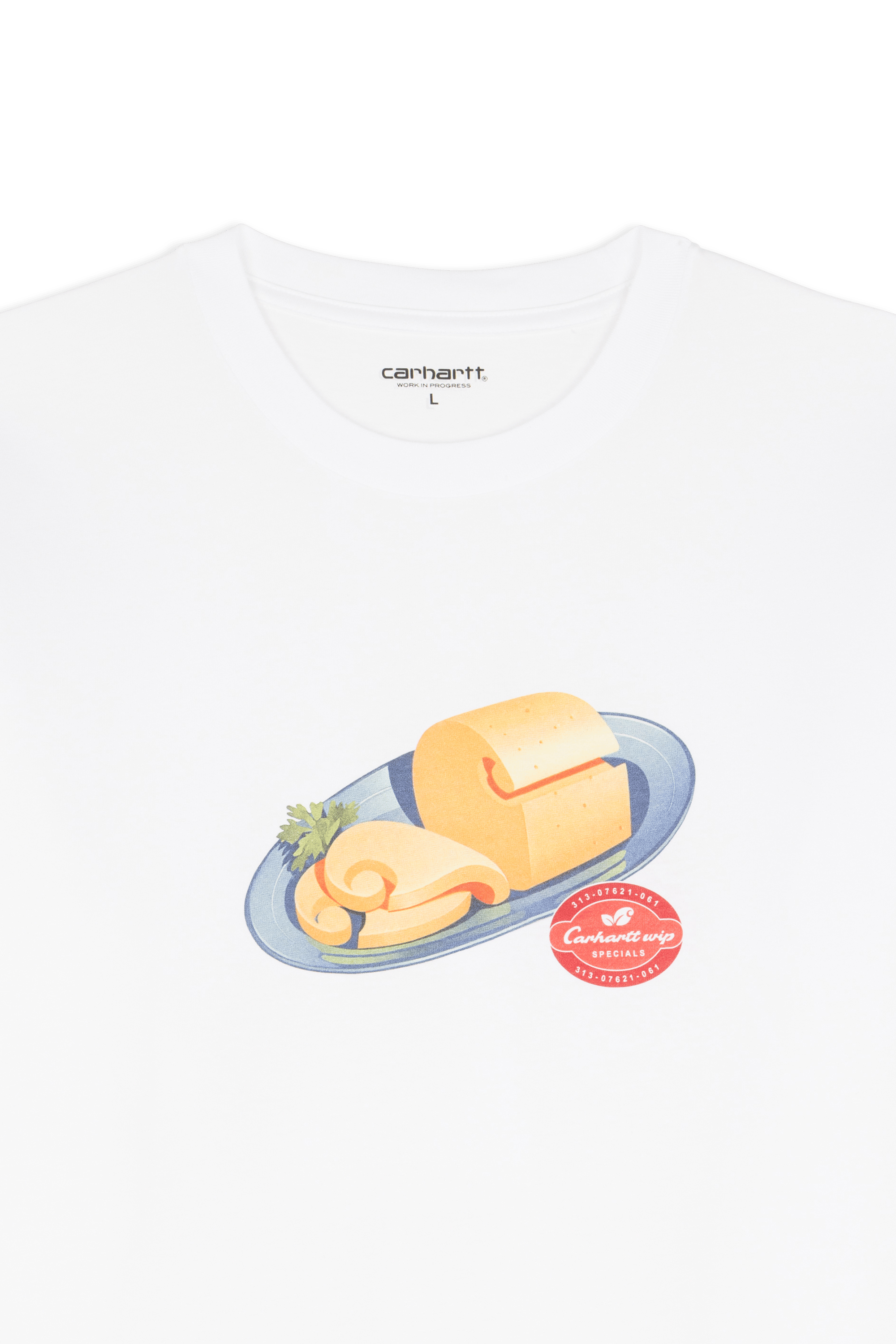 Regular-fit round-neck cotton T-shirt | White CARHARTT WIP Men