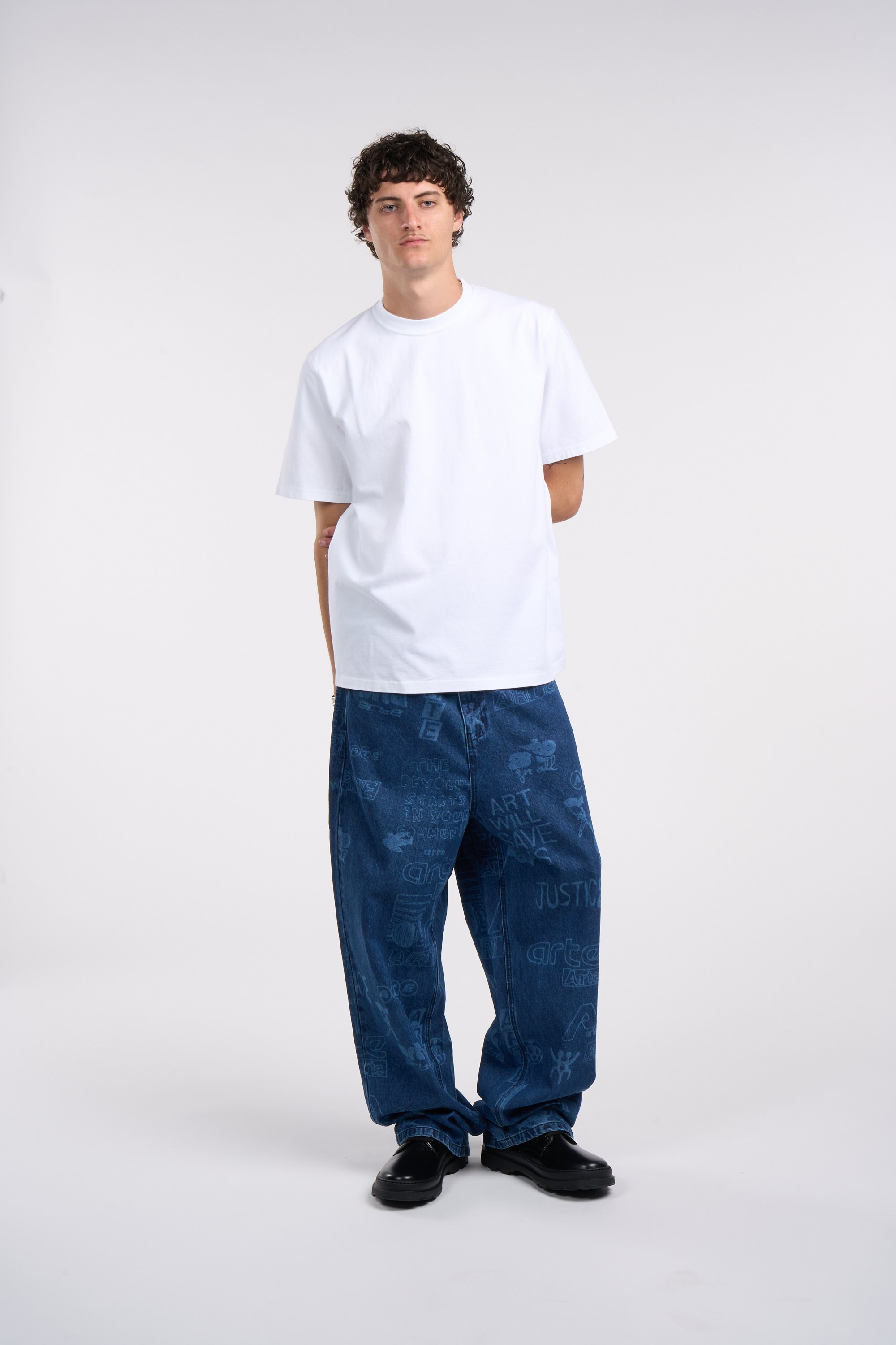 Regular-fit round-neck cotton T-shirt ARTE ANTWERP White