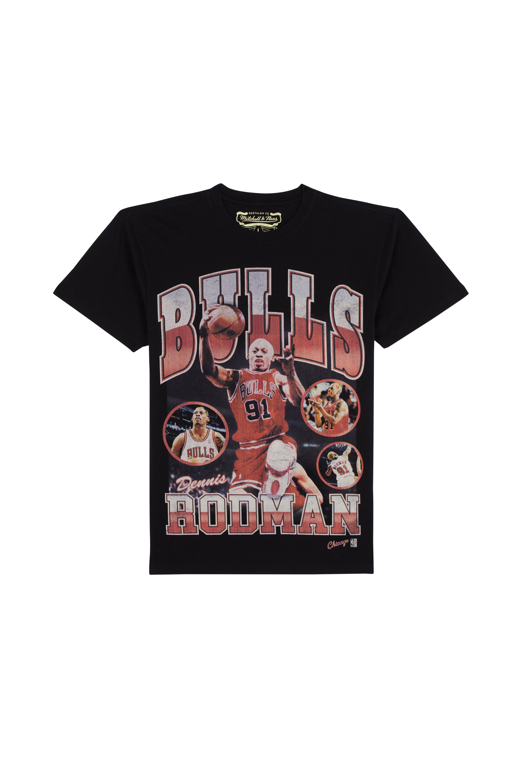 Regular-fit round-neck cotton T-shirt Black