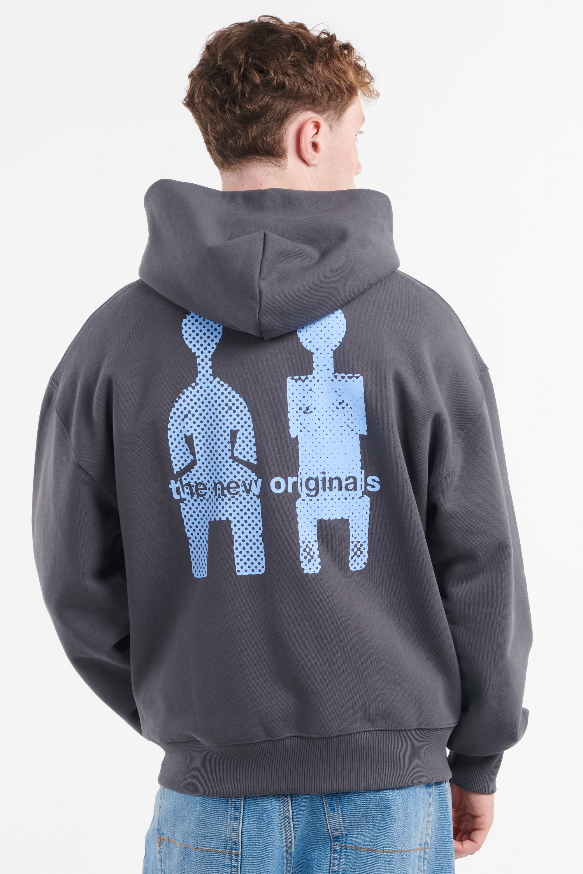 Regular-fit zip-up cotton-blend hoodie with Pony Player Black