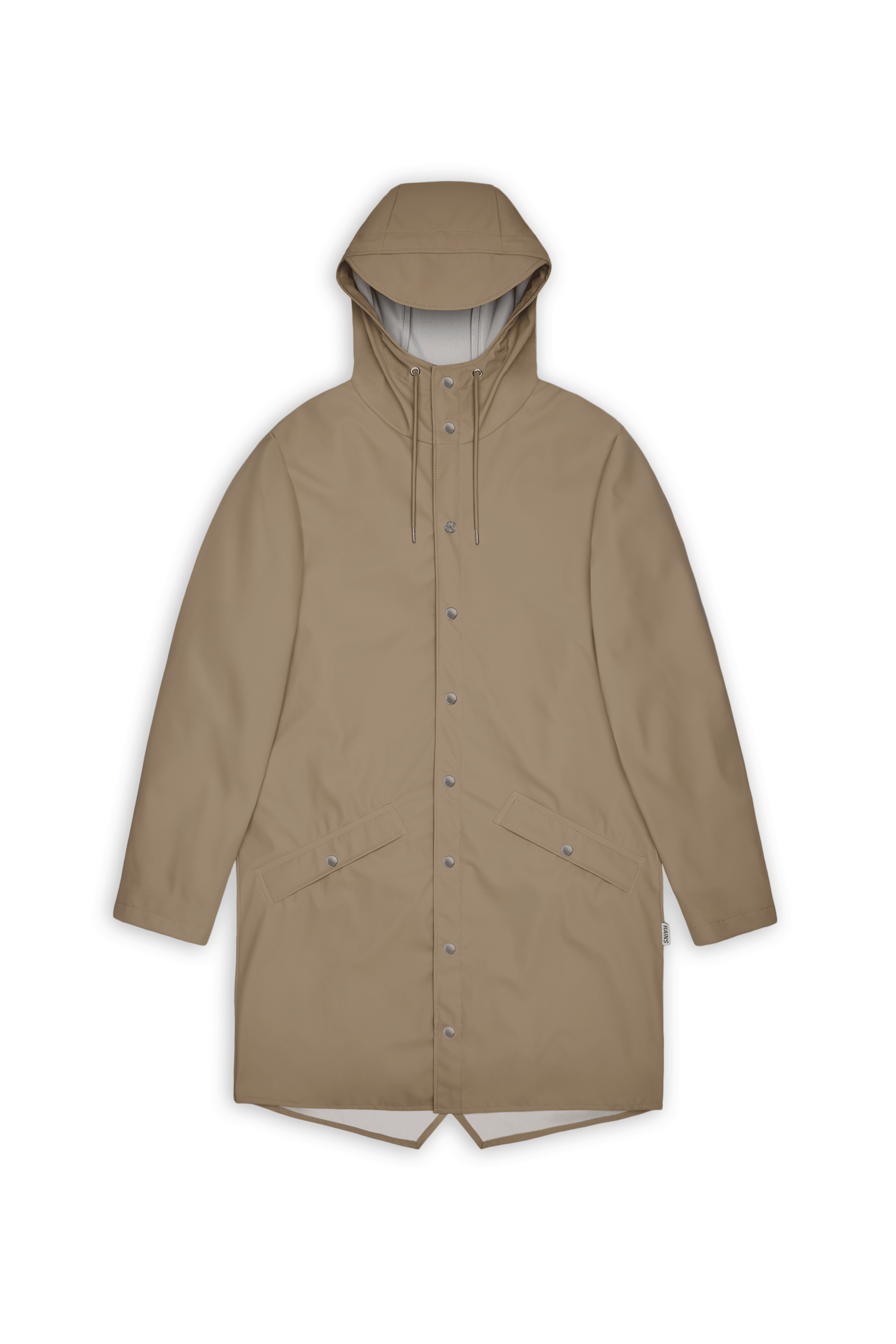 Waterproof hooded windbreaker coat LONG JACKET W3 Beige