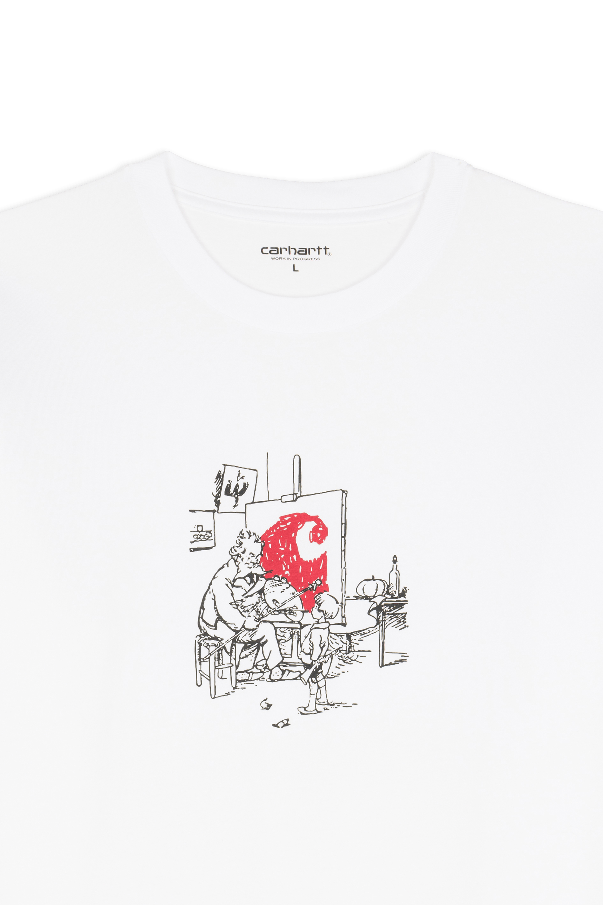 Regular-fit round-neck cotton T-shirt | White CARHARTT WIP Men