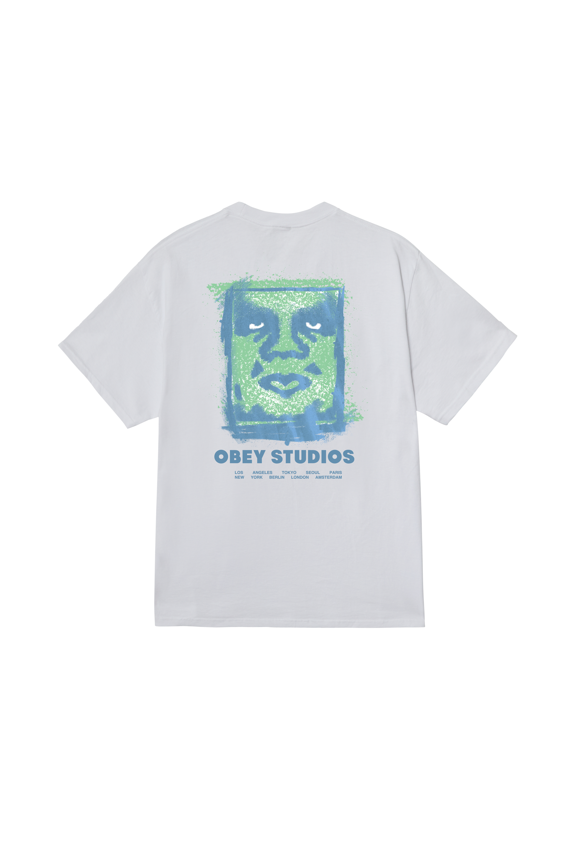 Regular-fit round-neck cotton T-shirt  White