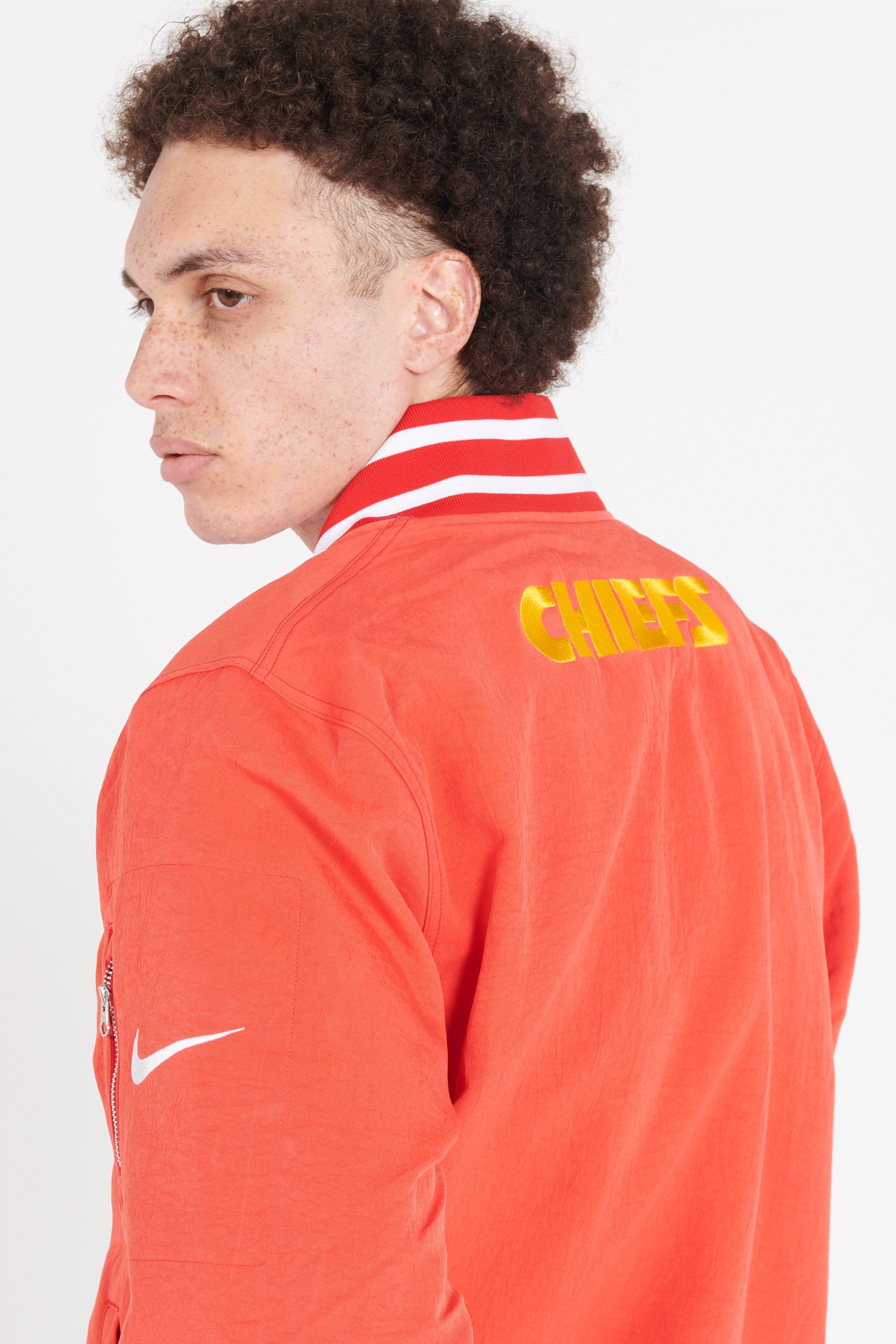 orange nike bomber jacket