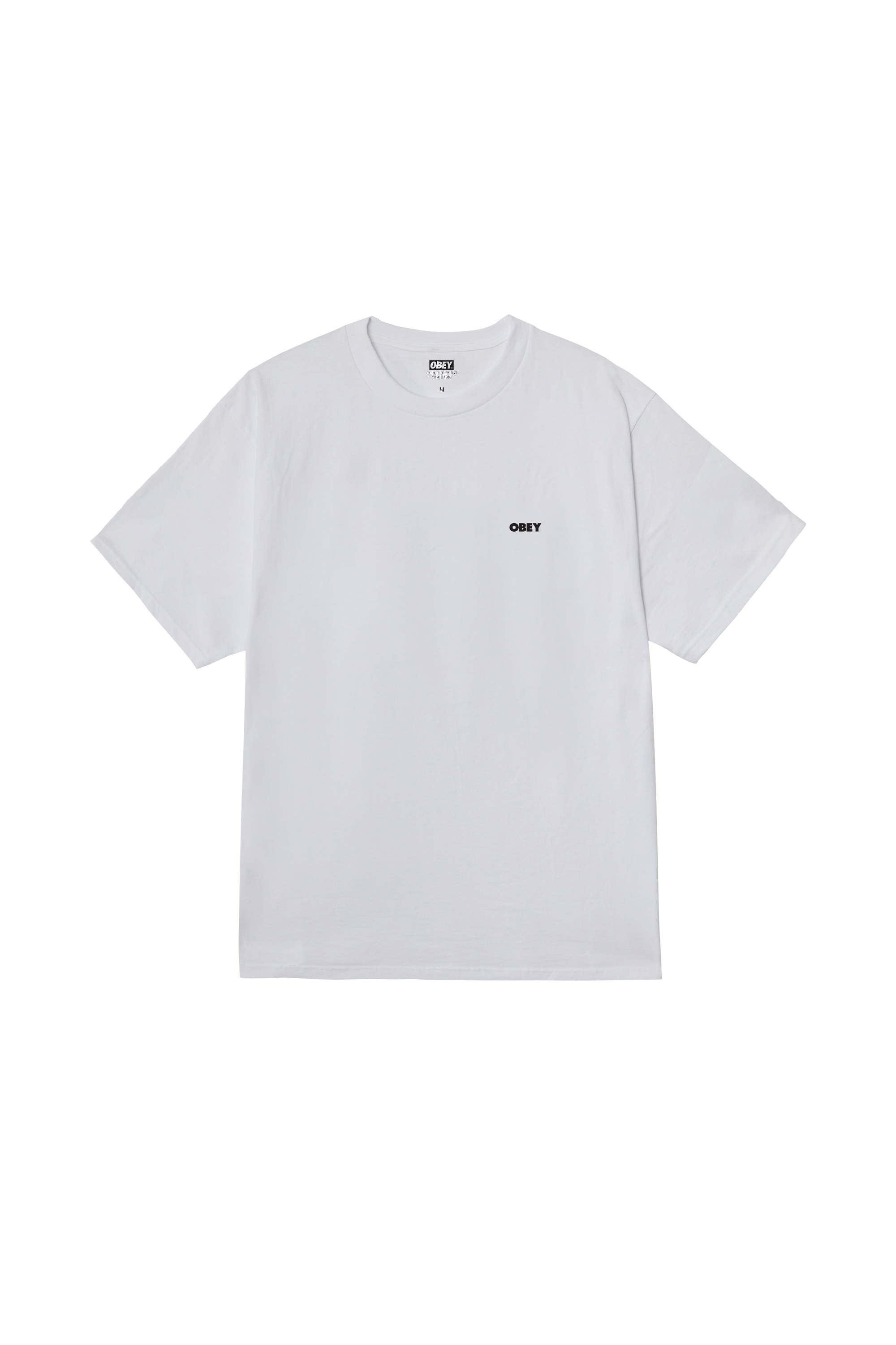 Regular-fit round-neck cotton T-shirt | White OBEY Men