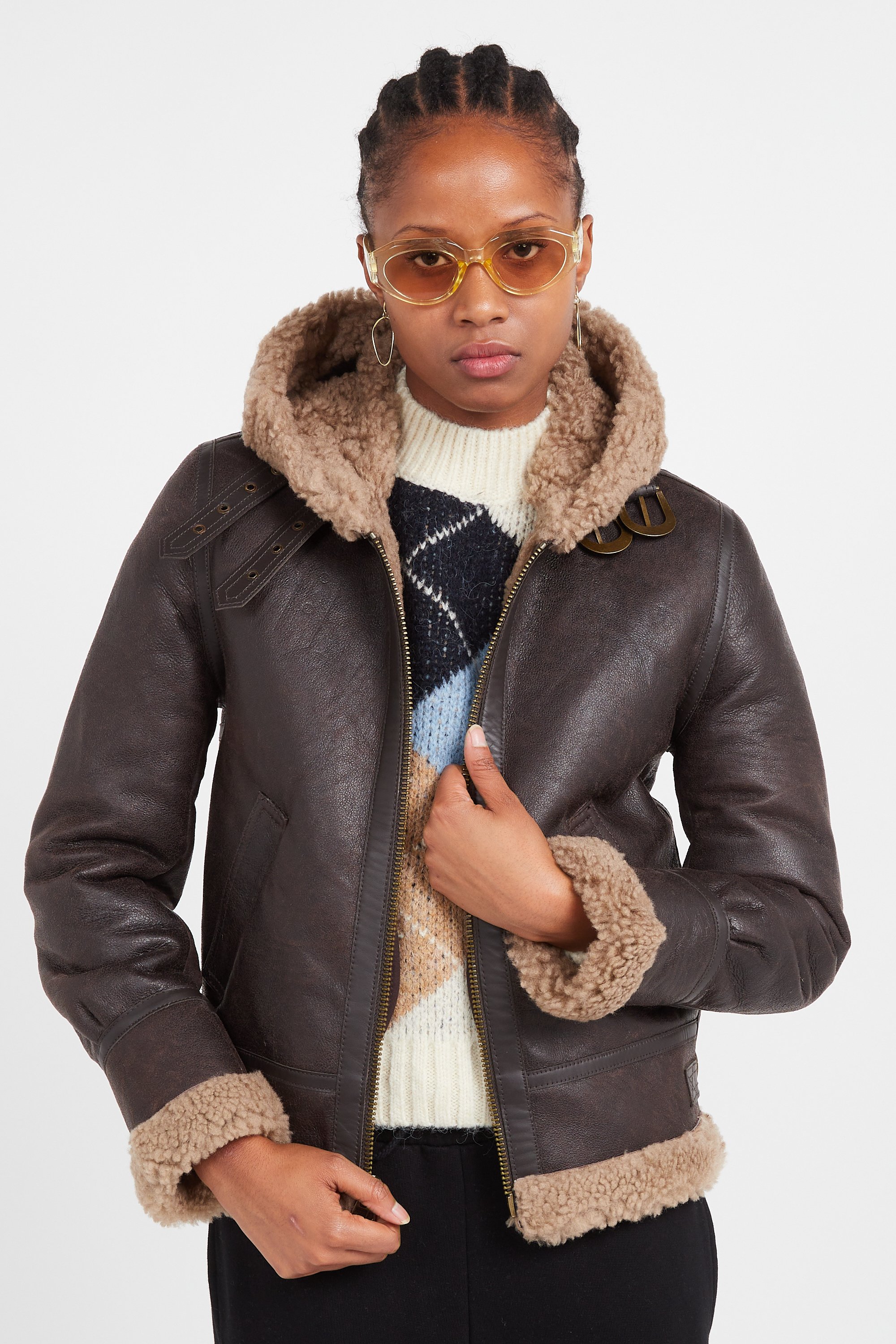 BOMBARDIER CAPU | Marron by SCHOTT BOMBARDIER CAPU Marron