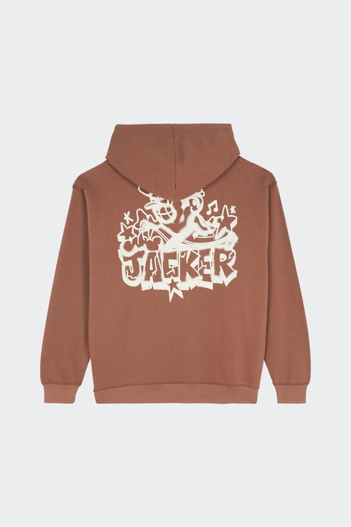 JACKER Hoodie Marron