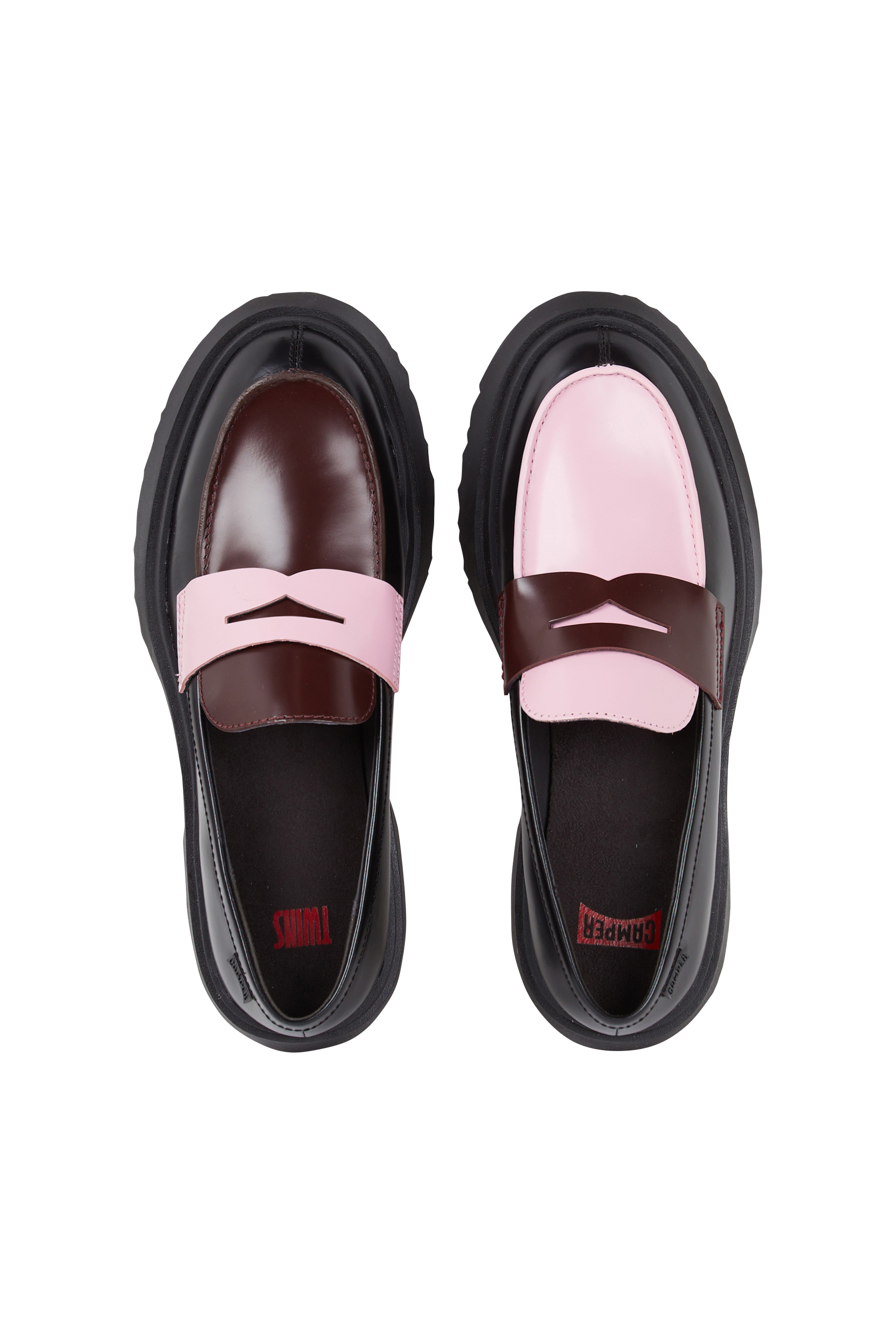 Leather deck shoes CAMPER Multicolored