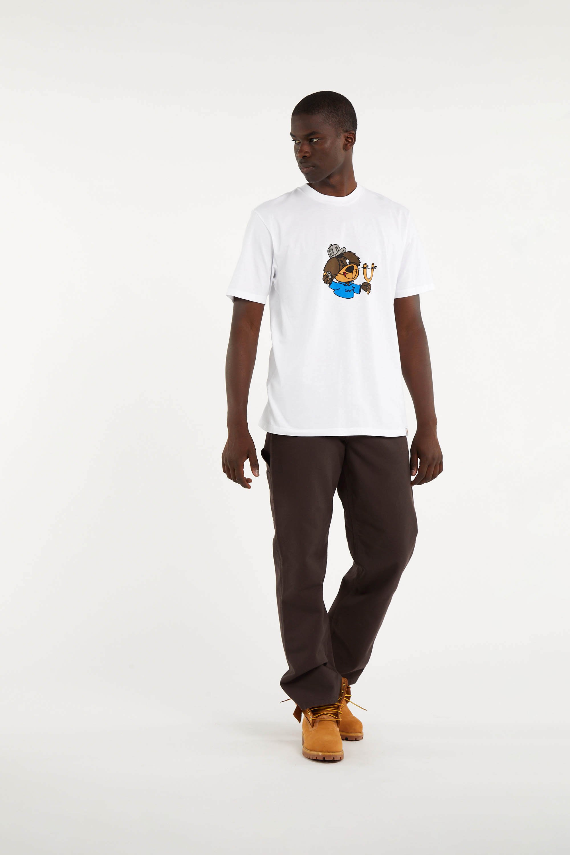 Regular-fit round-neck cotton T-shirt CARHARTT WIP White