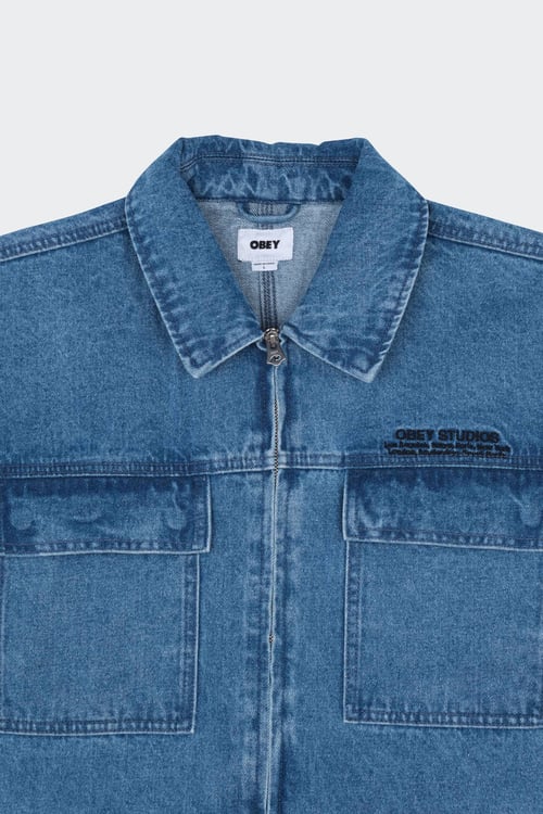OBEY Veste Bleu