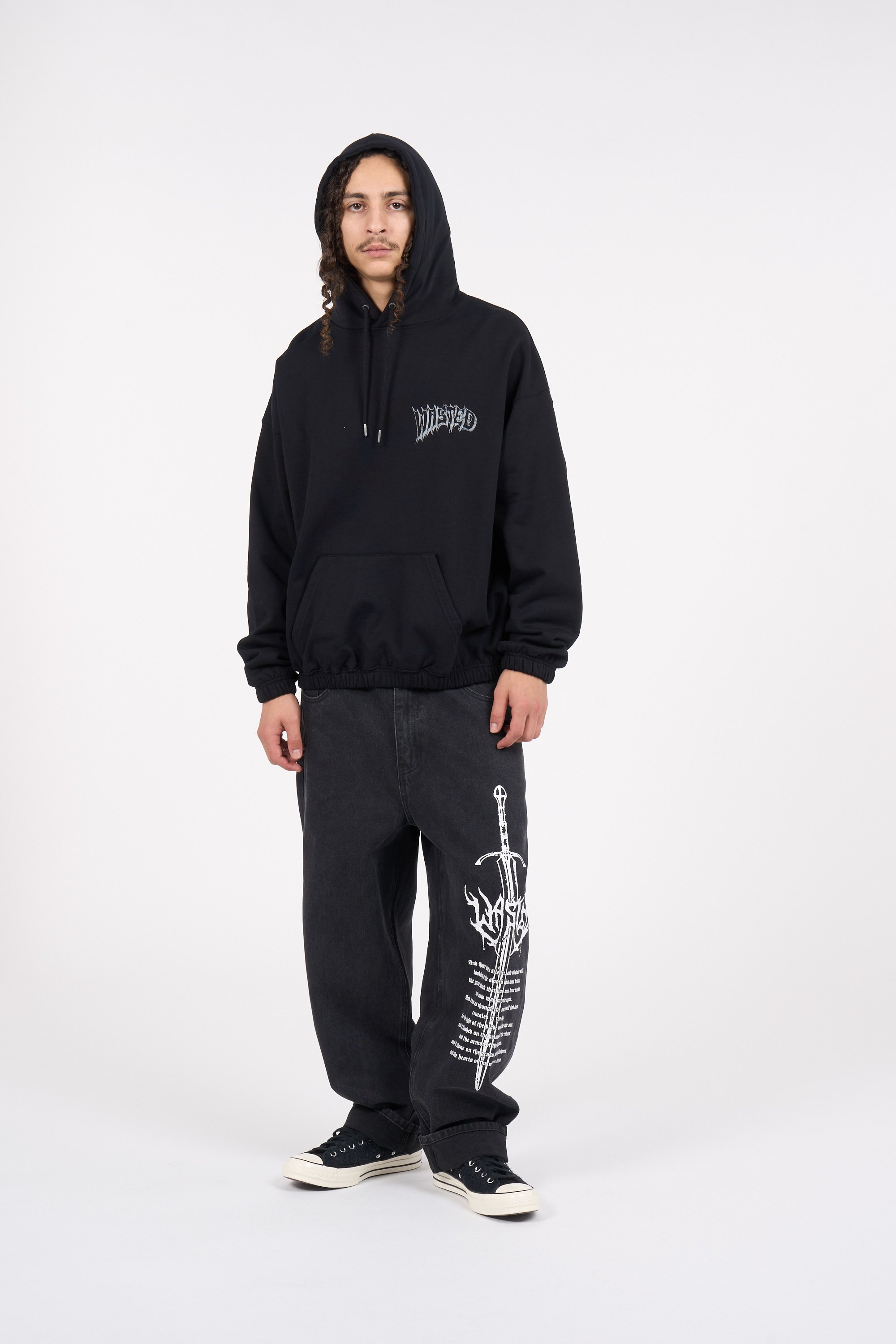 Hoodie WASTED Noir