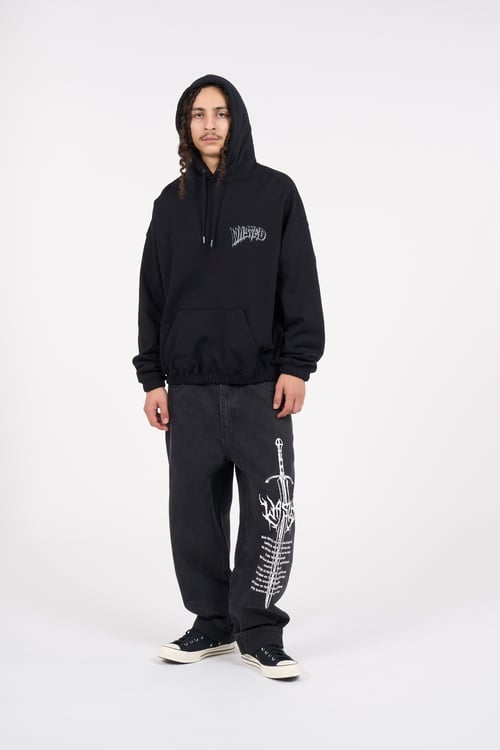 WASTED Hoodie Noir
